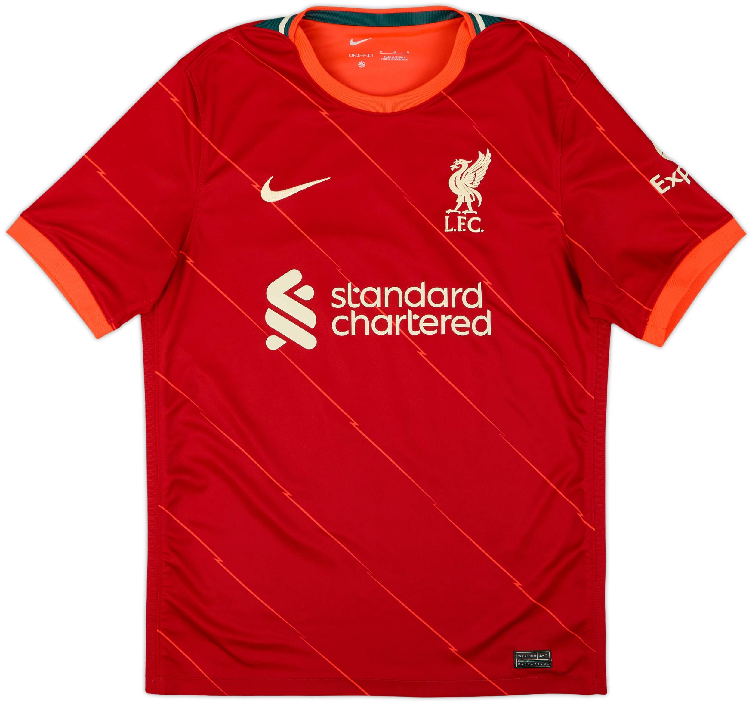 リバプール HENDERSON 14 シャツ 2021-22 Liverpool Home Shirt Henderson #14 - 7/10 - (M)