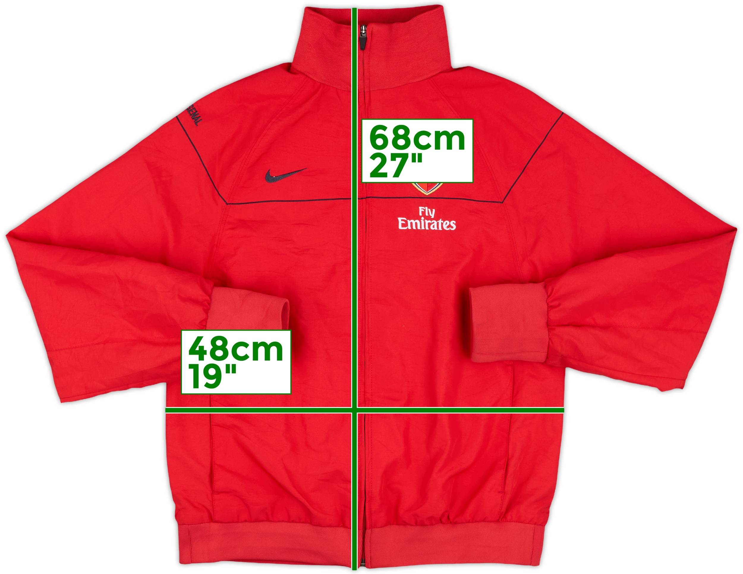 2008-09 Arsenal Nike Track Jacket - 8/10 - (S)