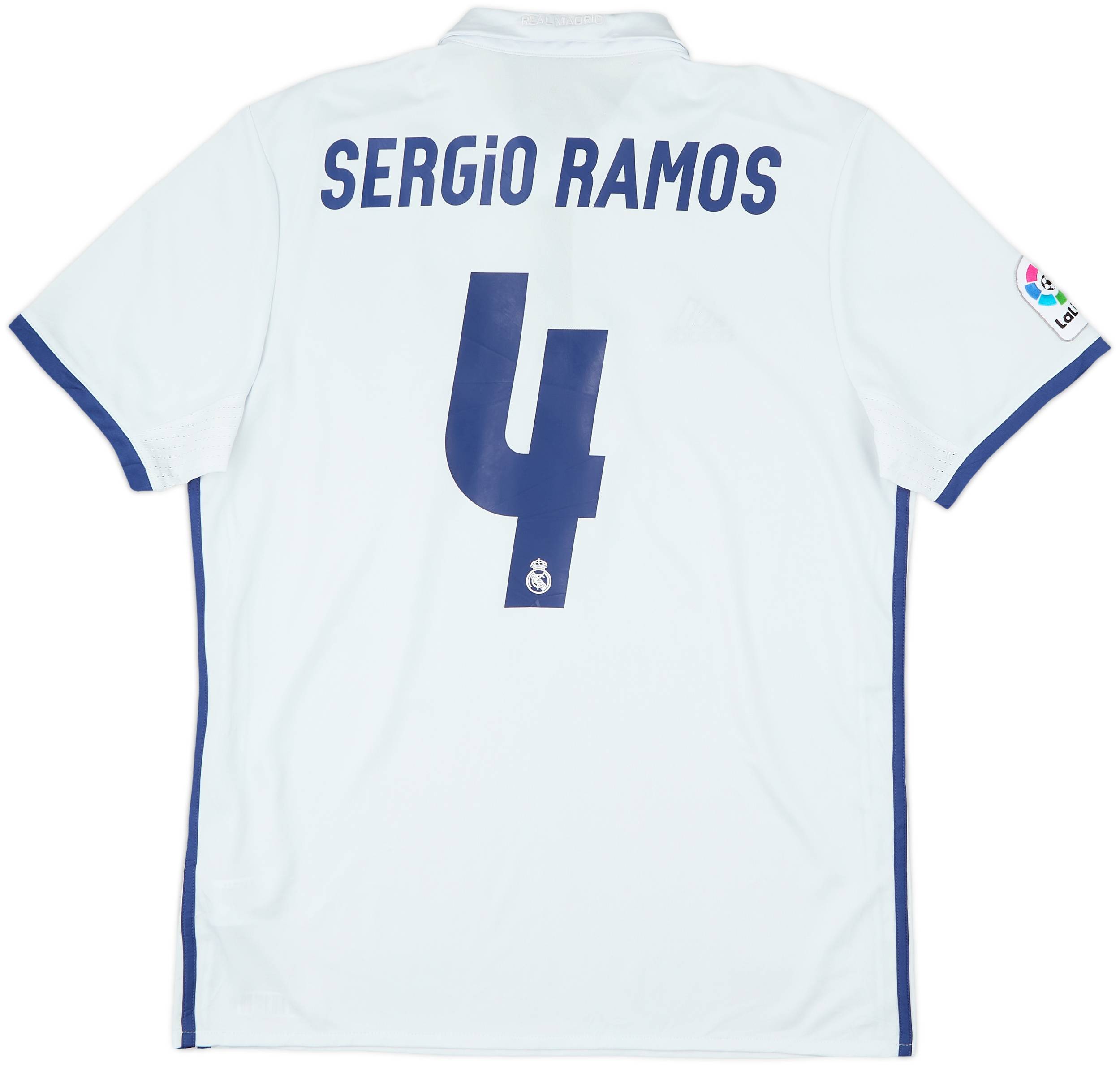 2016-17 Real Madrid Home Shirt Sergio Ramos #4 - 7/10 - (L)