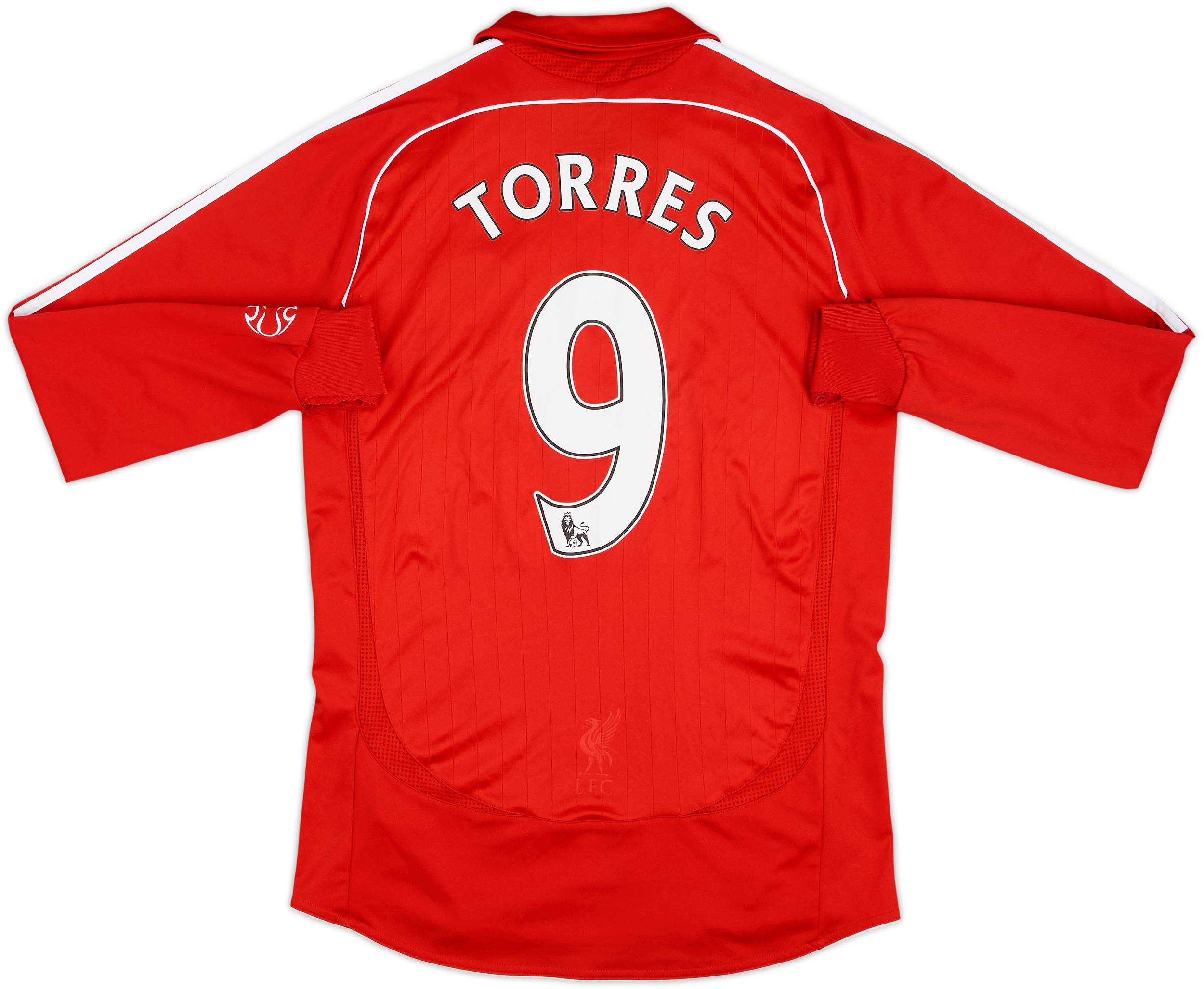 2006-08 Liverpool Home L/S Shirt Torres #9 - 6/10 - (S)