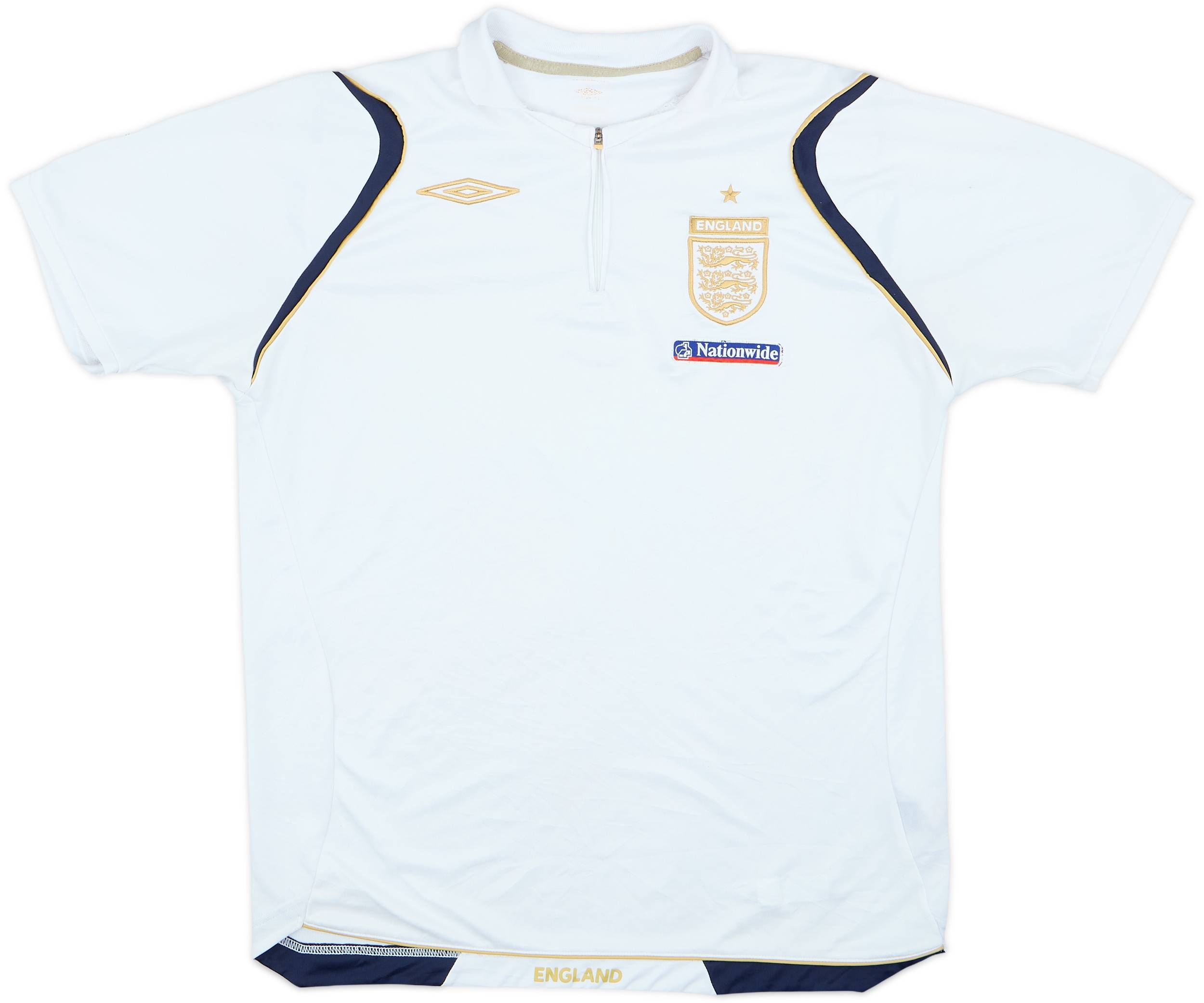 2006-07 England Umbro 1/4 Zip Training Shirt - 6/10 - (M)