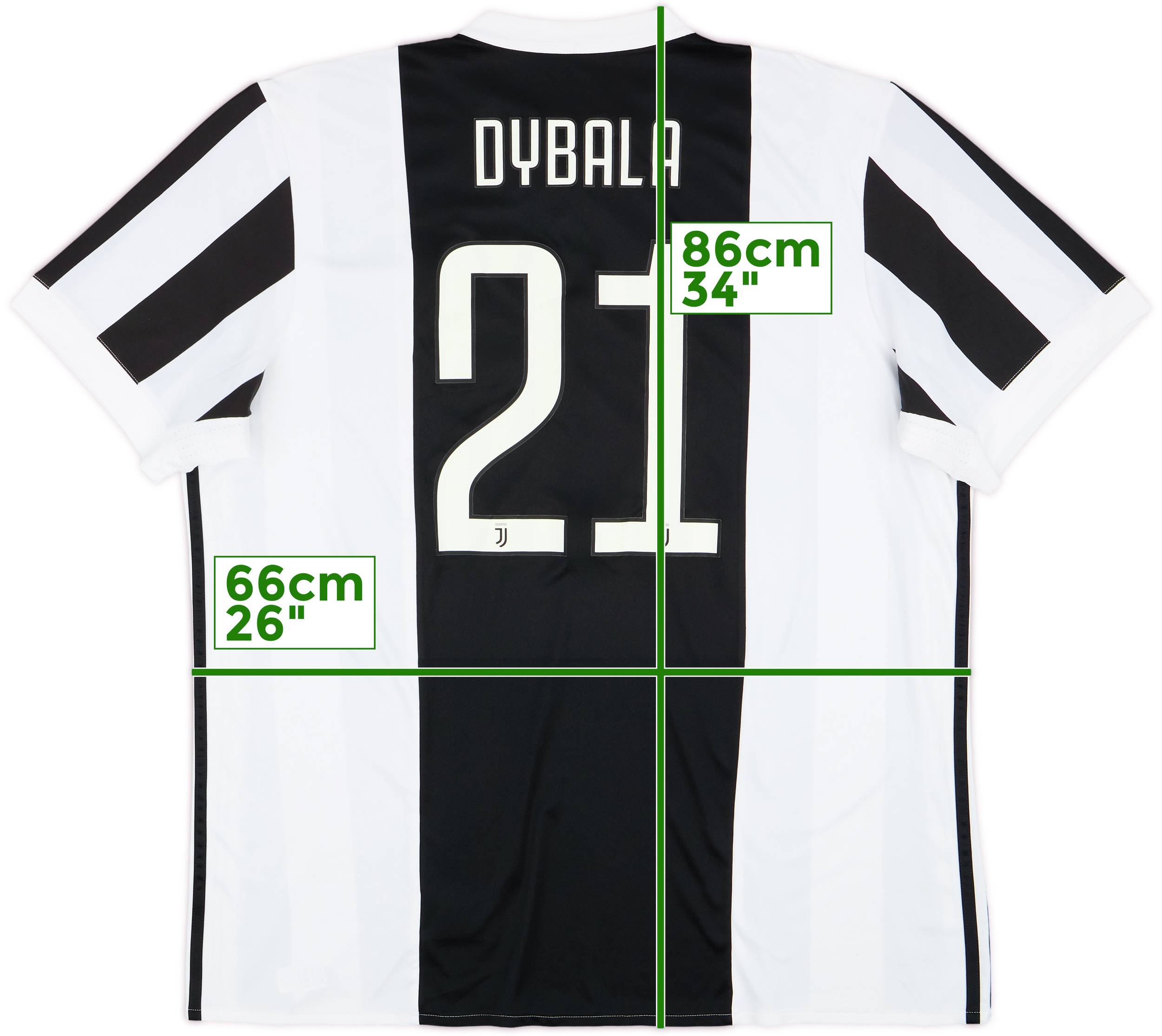 ユベントス　ディバラ　Juventus Dybala 10 シャツ Lサイズ 2017-18 Juventus Home Shirt Dybala #10 - 6/10 - (XXL)