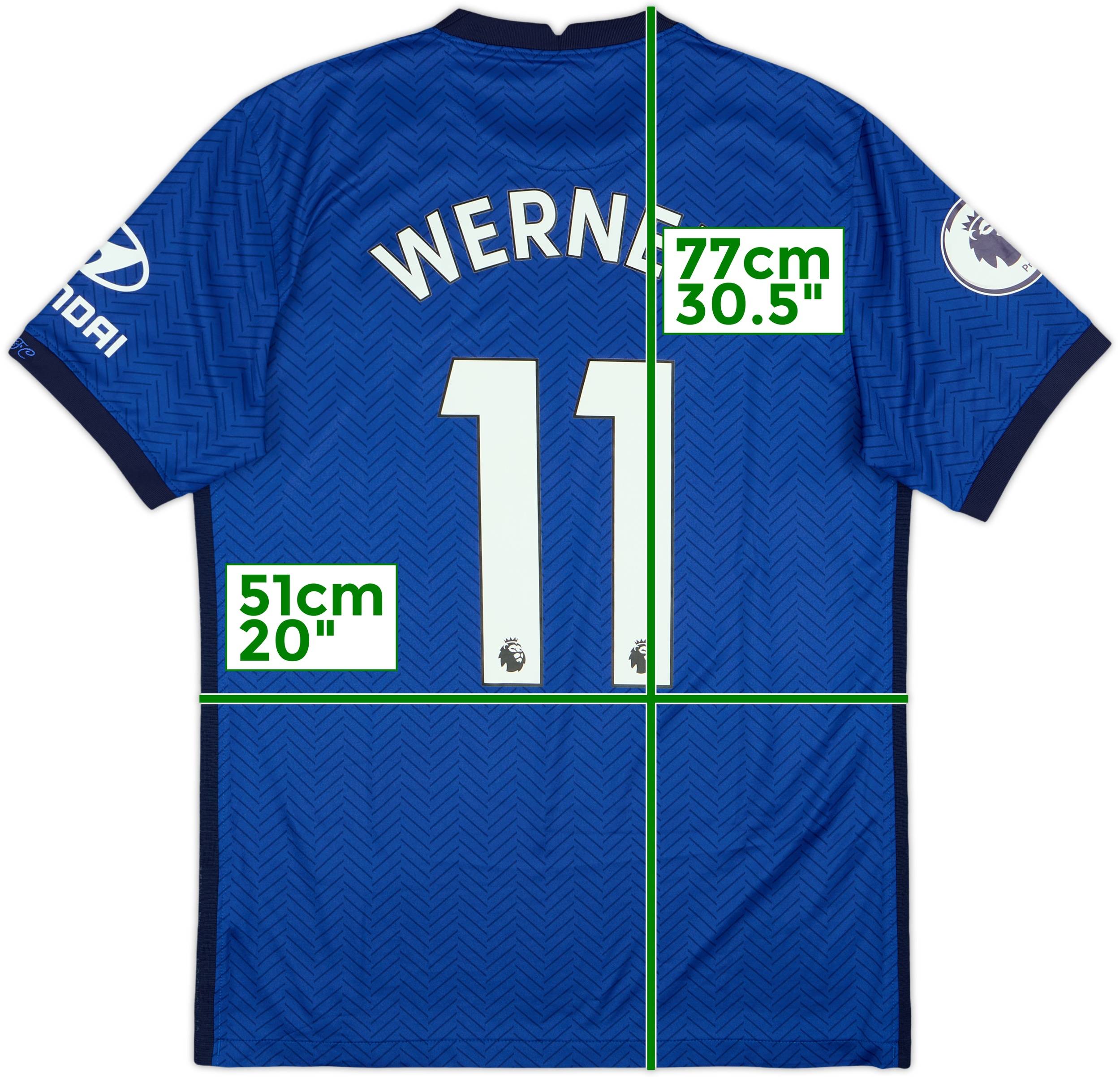 2020-21 Chelsea Home Shirt Werner #11 - 8/10 - (M)