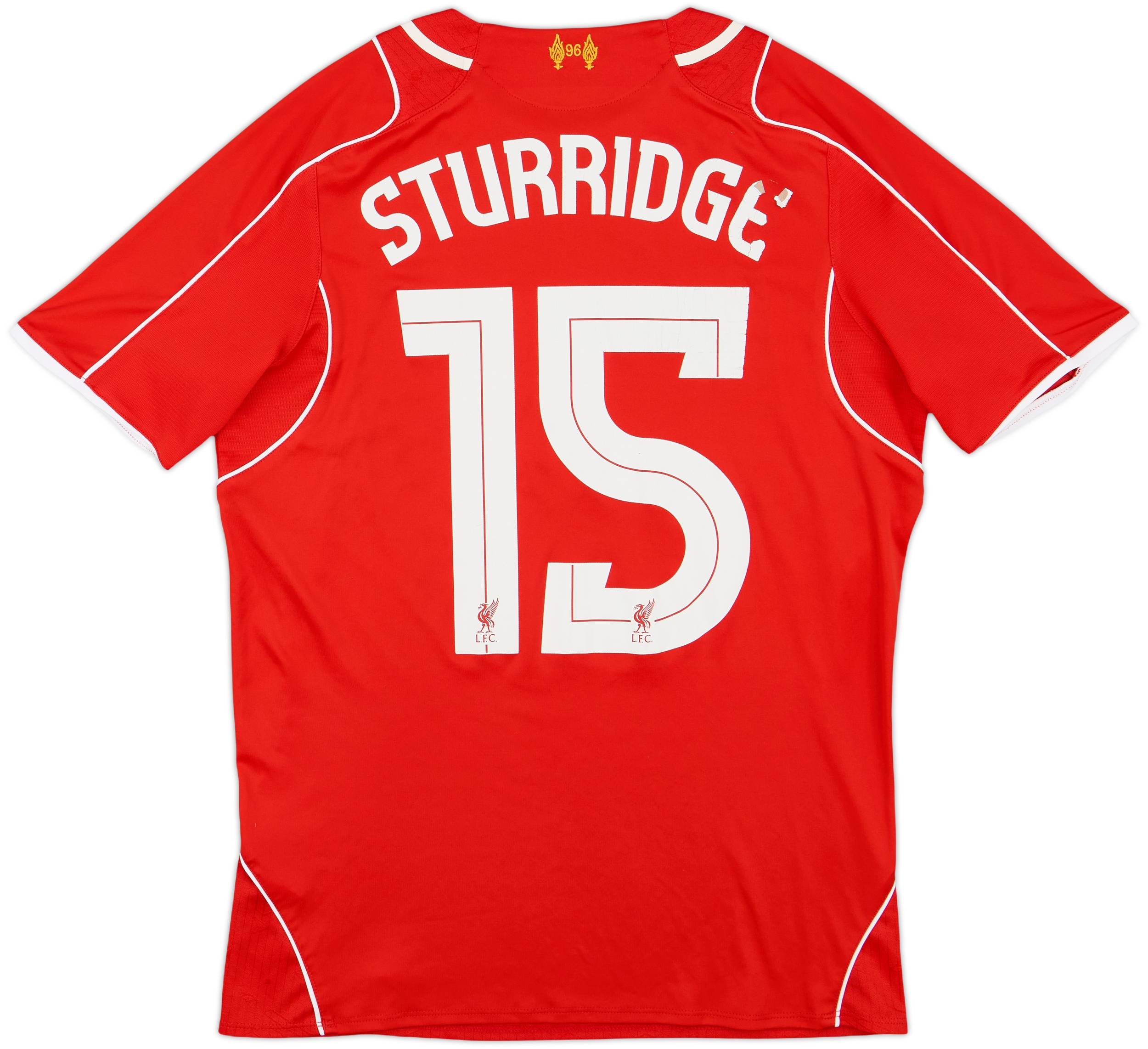 2014-15 Liverpool Home Shirt Sturridge #15 5/10 (S)