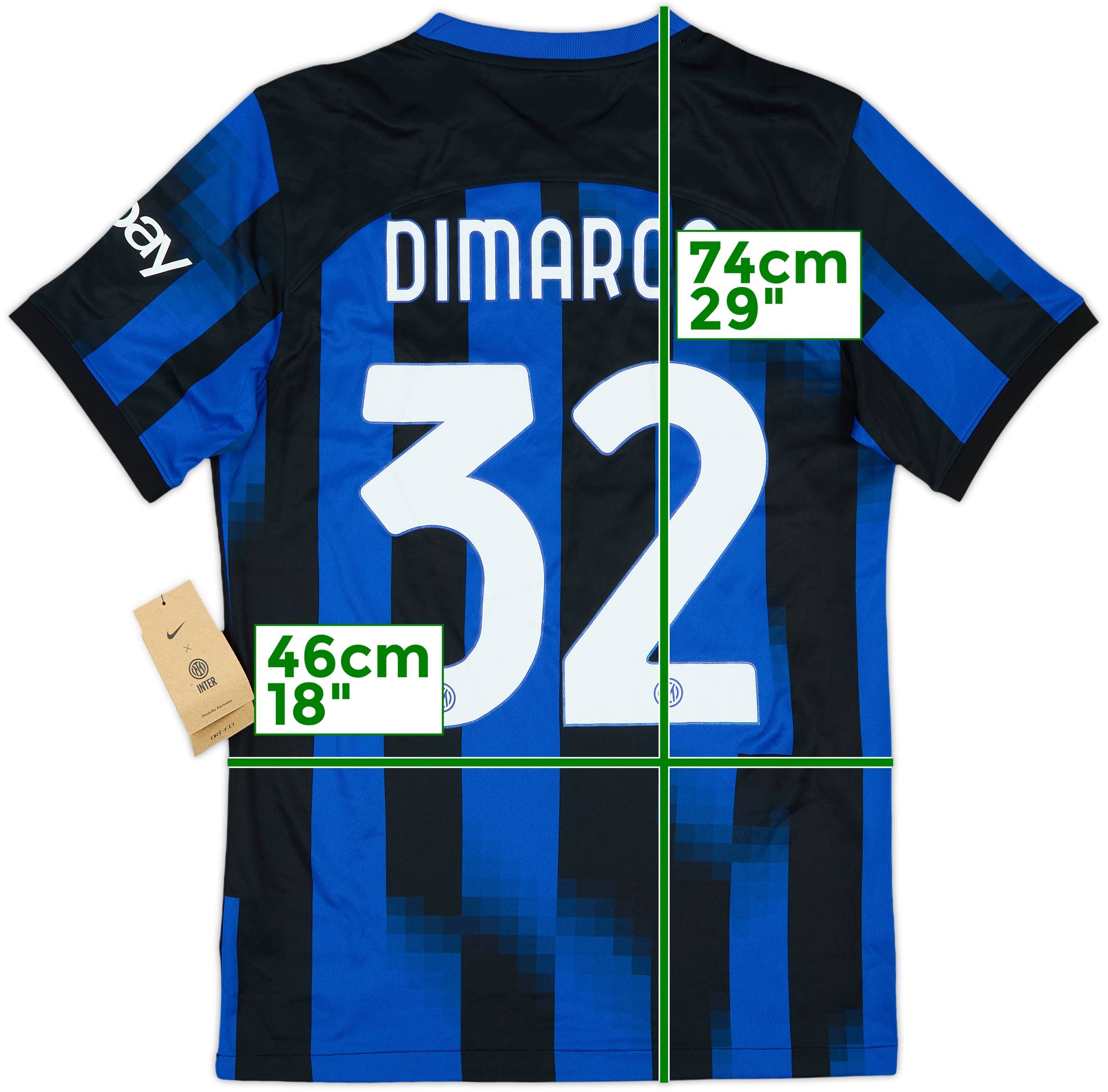 2023-24 Inter Milan Home Shirt Dimarco #32 (S)