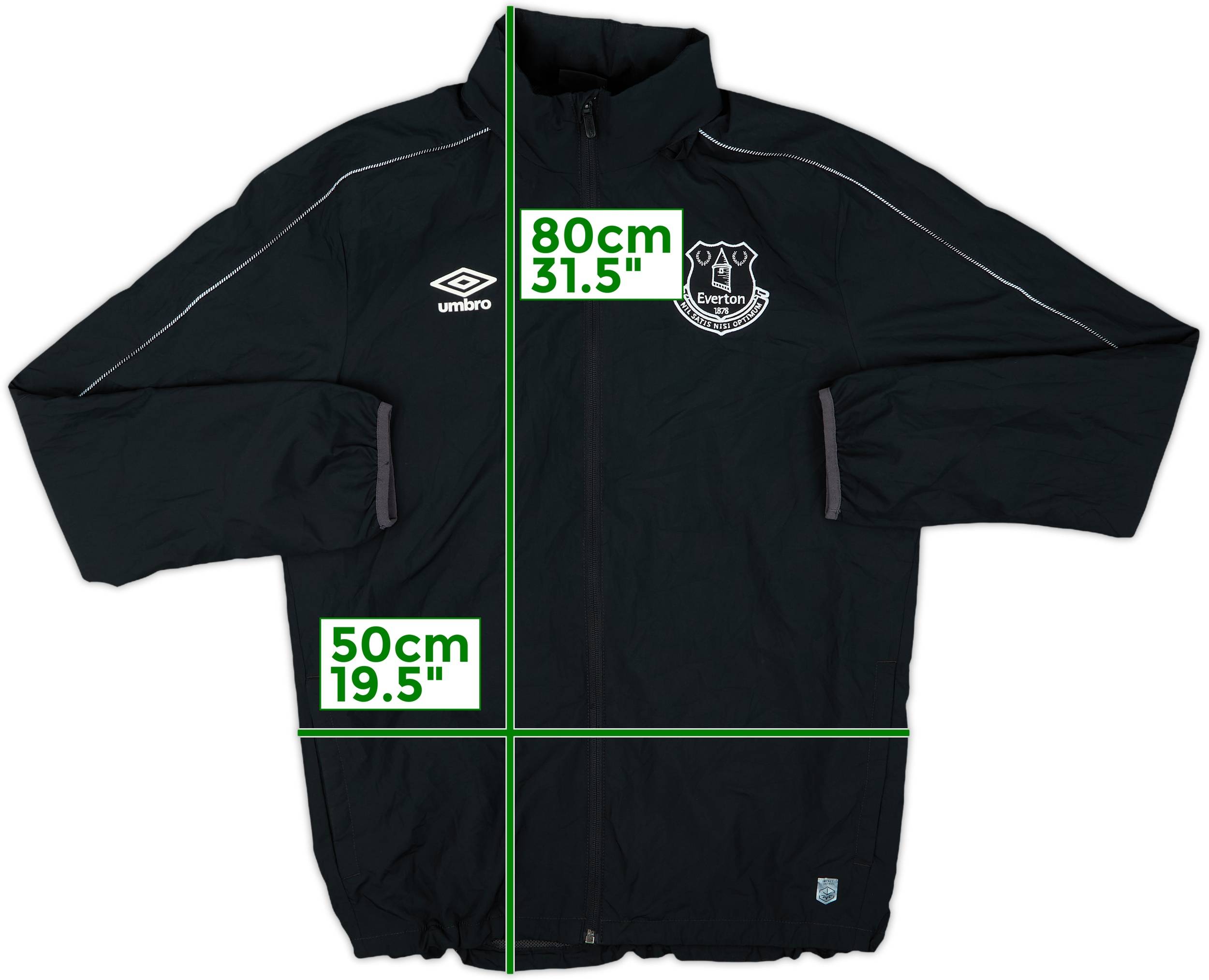2018-19 Everton Umbro Hooded Track Jacket - 10/10 - (M)