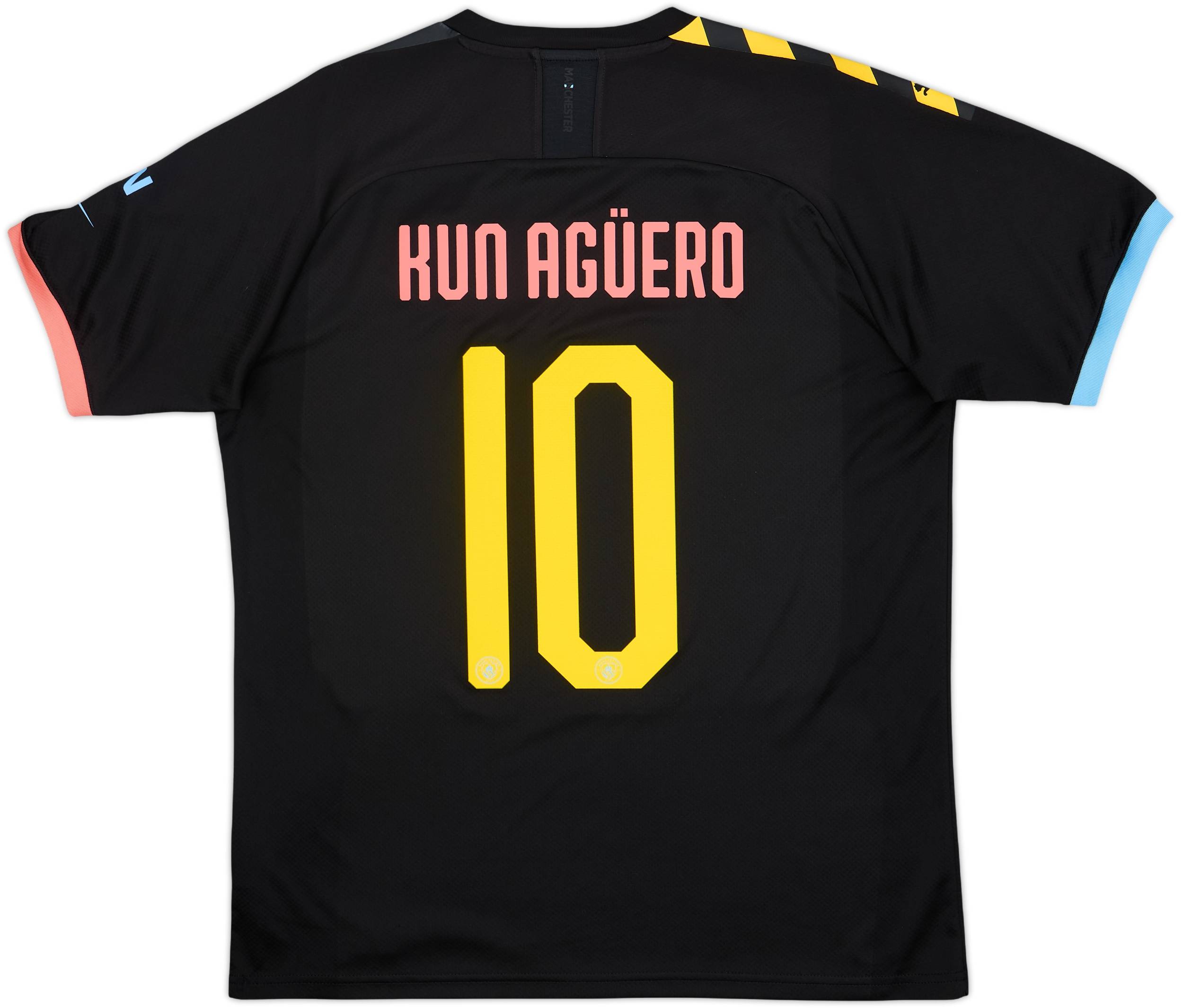2019-20 Manchester City Away Shirt Kun Aguero #10 - 7/10 - (L)