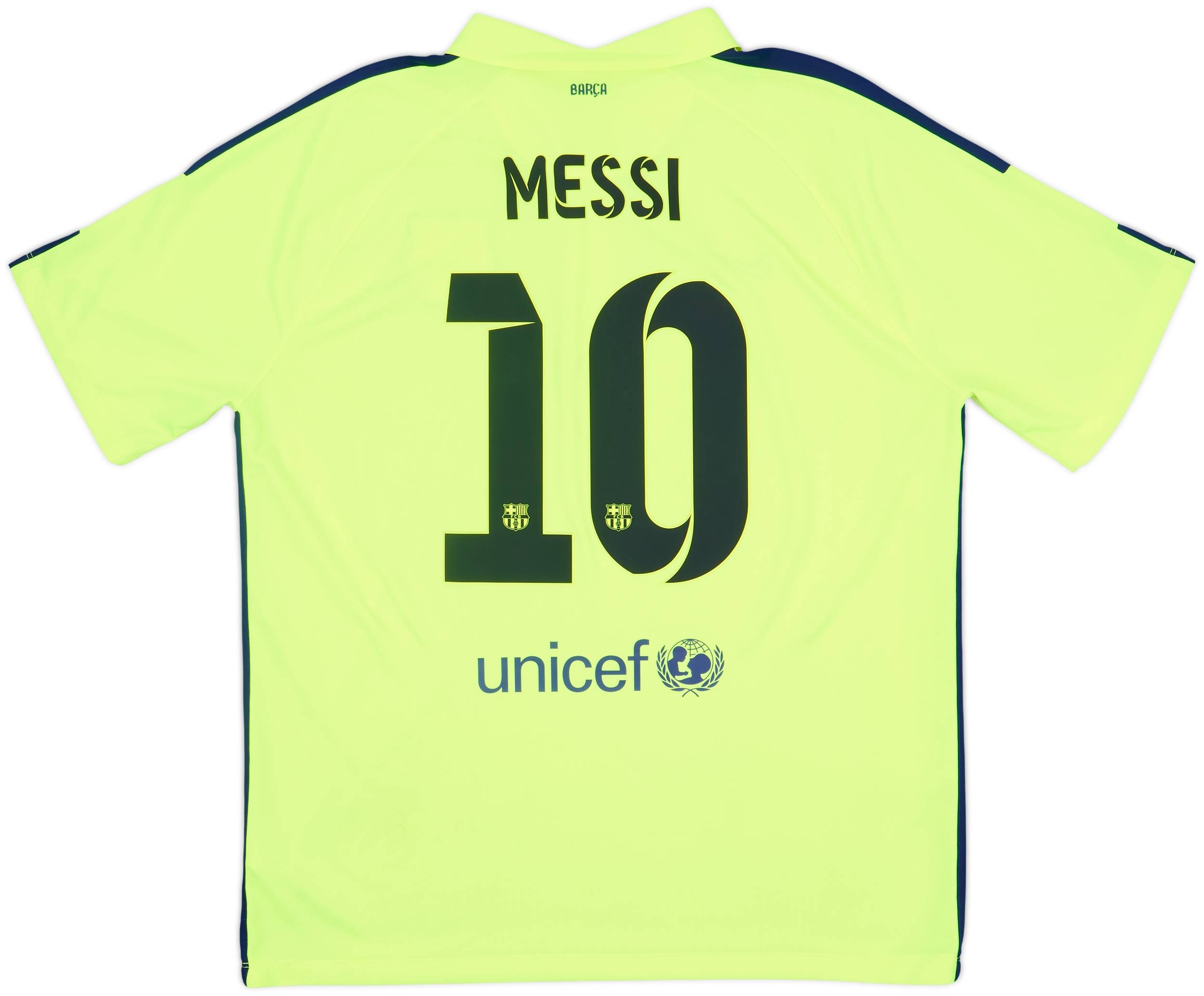 2014-15 Barcelona Third Shirt Messi #10 - 7/10 - (XL)