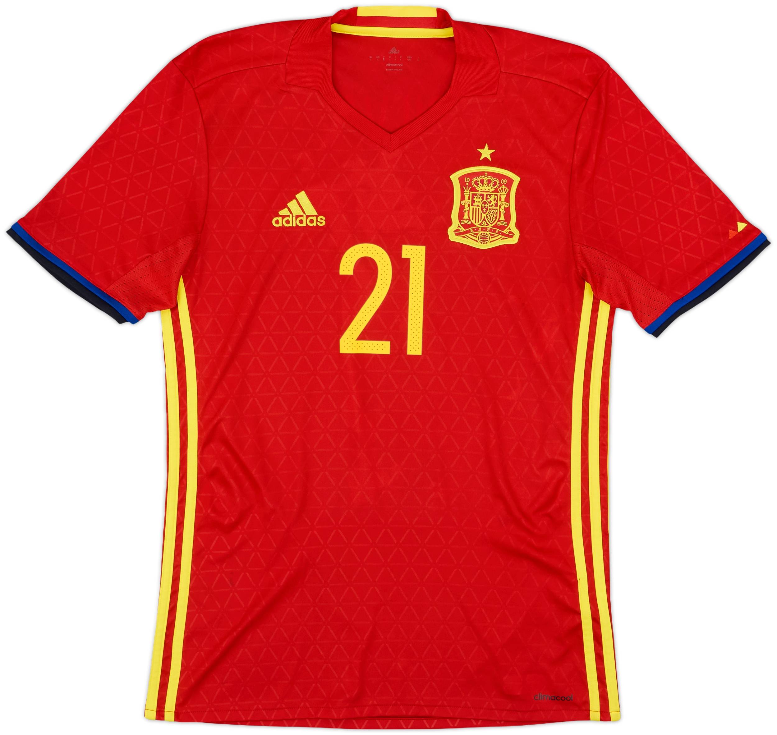 2016-17 Spain Home Shirt Silva #21 9/10 (S)