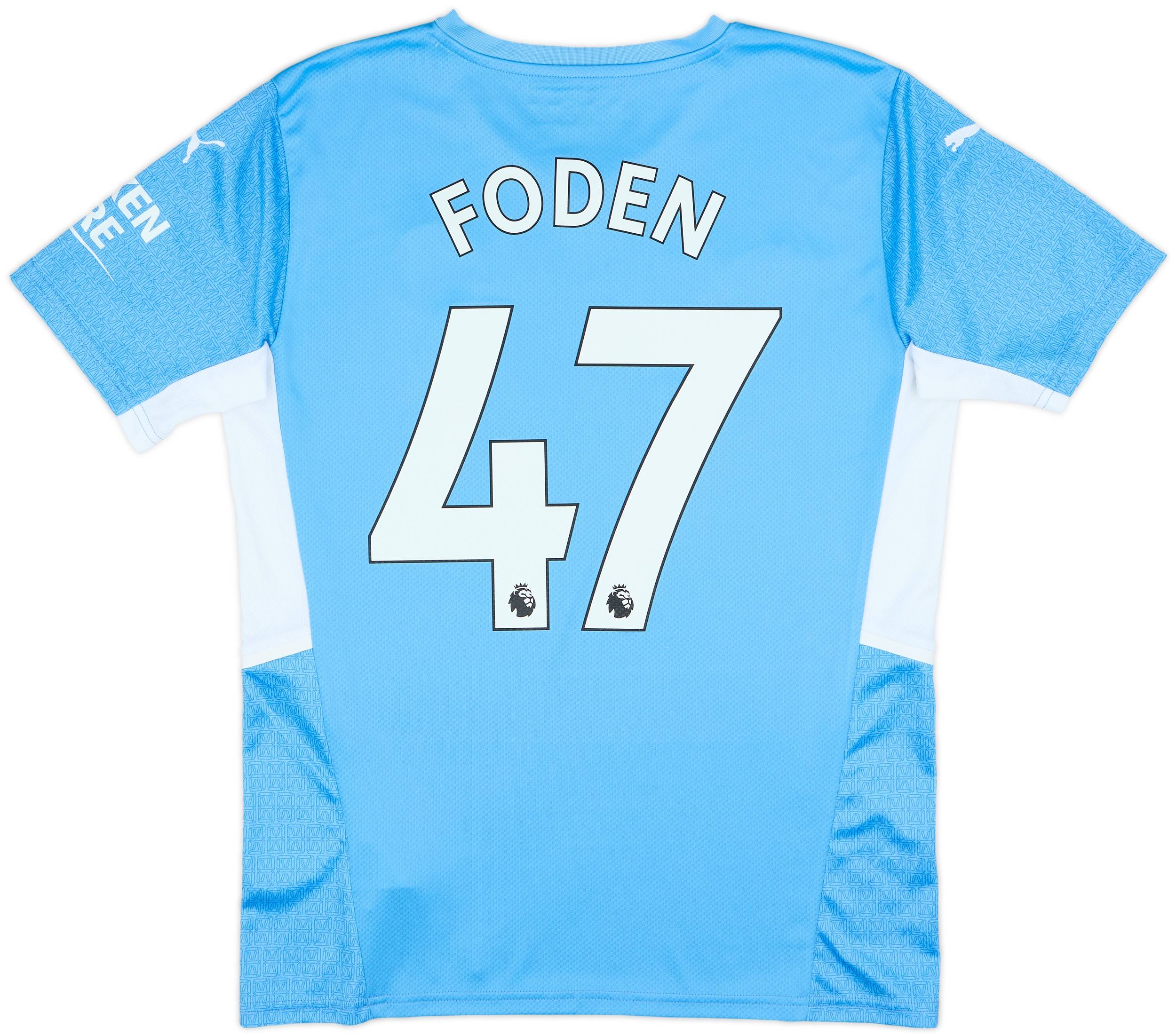 2021-22 Manchester City Home Shirt Foden #47 - 10/10 - (M)
