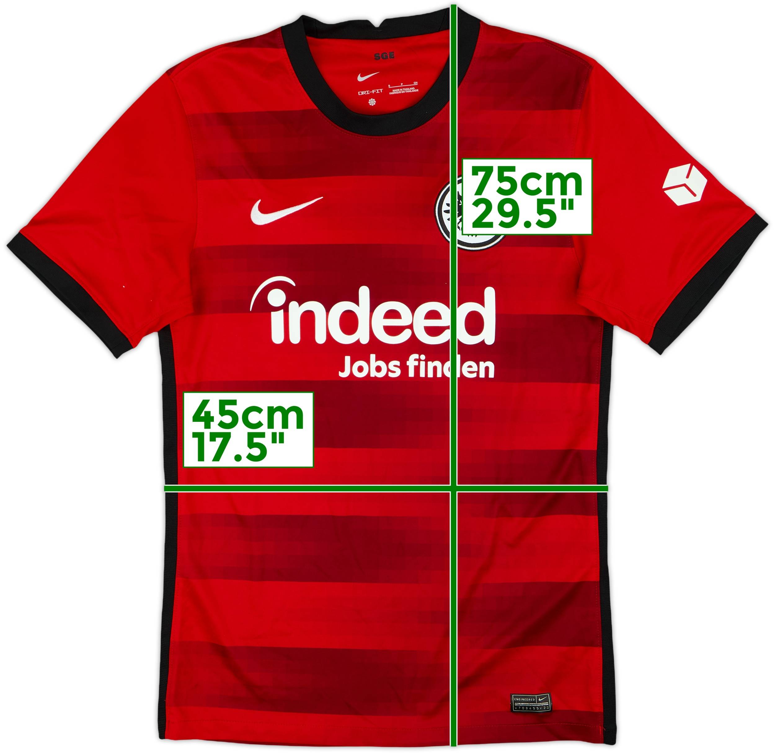 2021-22 Eintracht Frankfurt Away Shirt 8/10 (S)