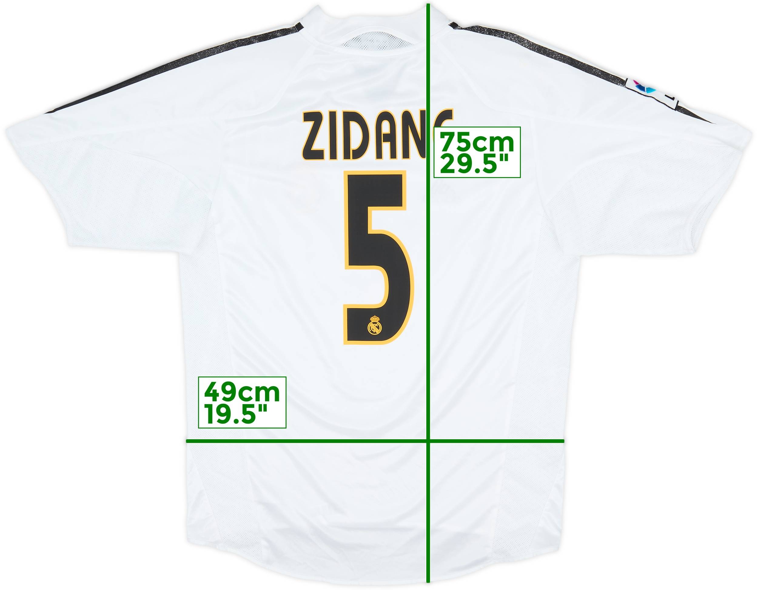 2004-05 Real Madrid Home Shirt Zidane #5 - 6/10 - (M)