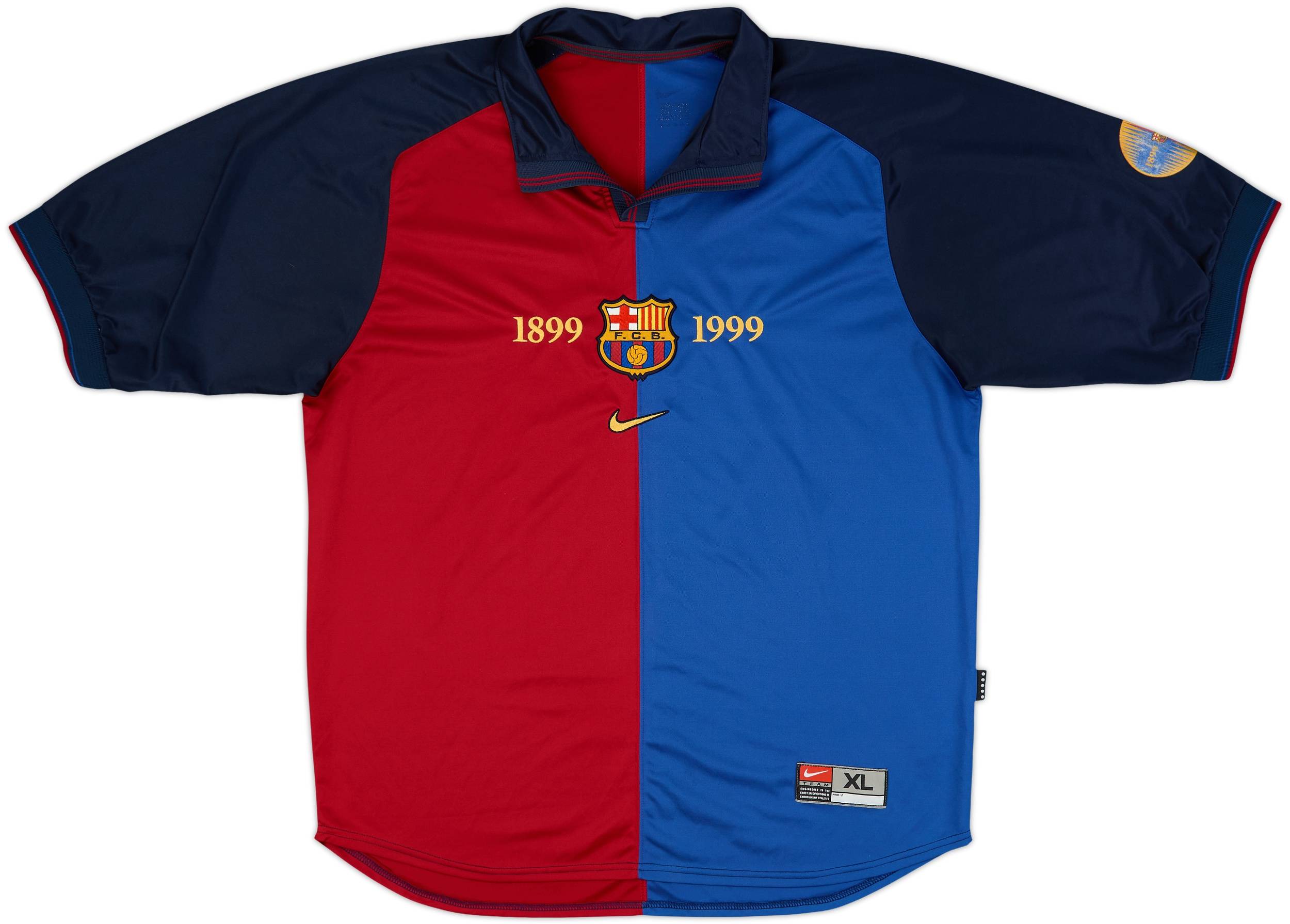 FC Barcelona 1999年記念シャツ GUARDIOLA S 1999-00 Barcelona Centenary Home Shirt Guardiola #4 - 9/10 - (S)