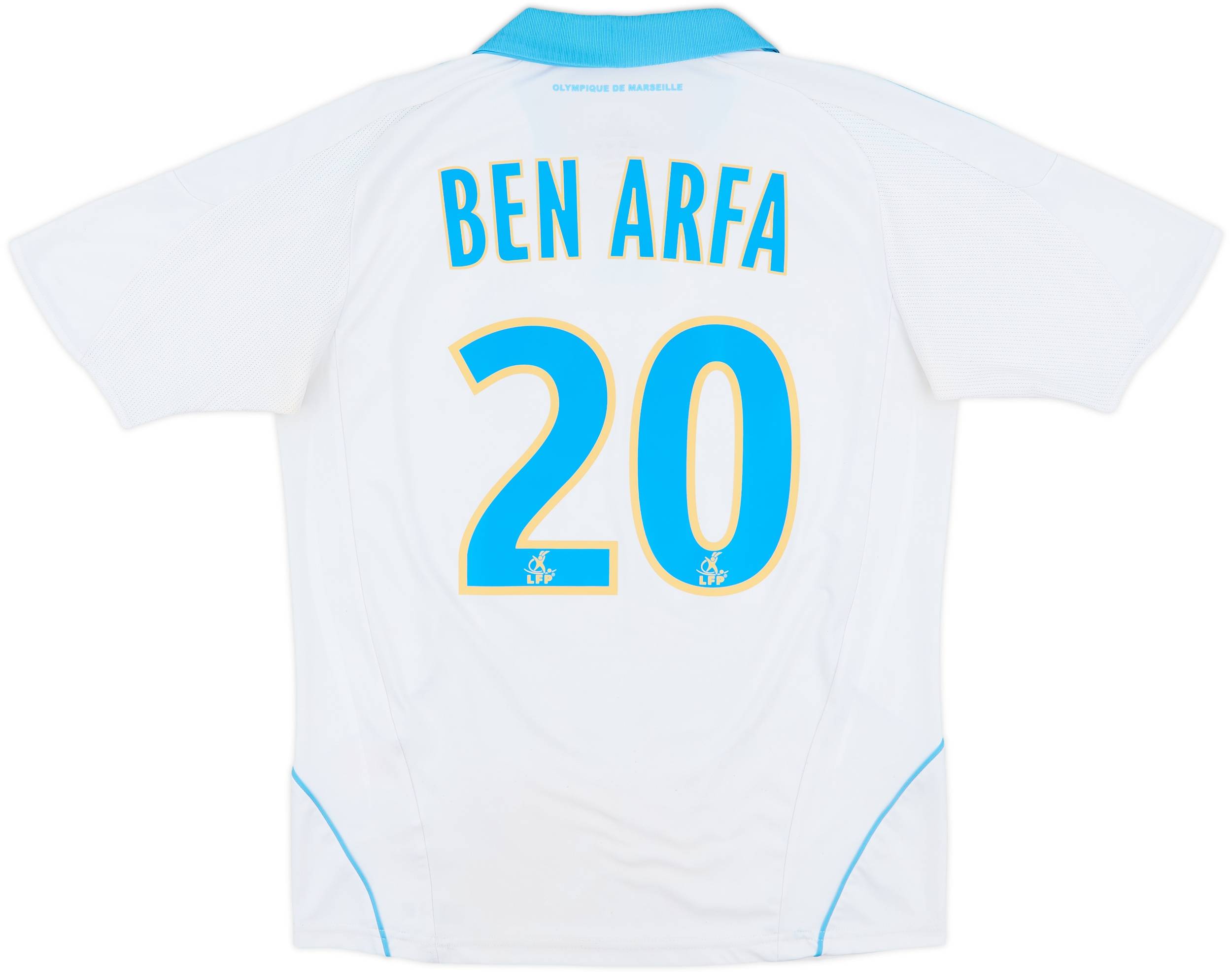 ２００９シーズン　マルセイユ　ホーム　ベン・アルファ　ユニフォーム 2009-10 Olympique Marseille Away Shirt Ben Arfa #20 - 8/10 - (M)