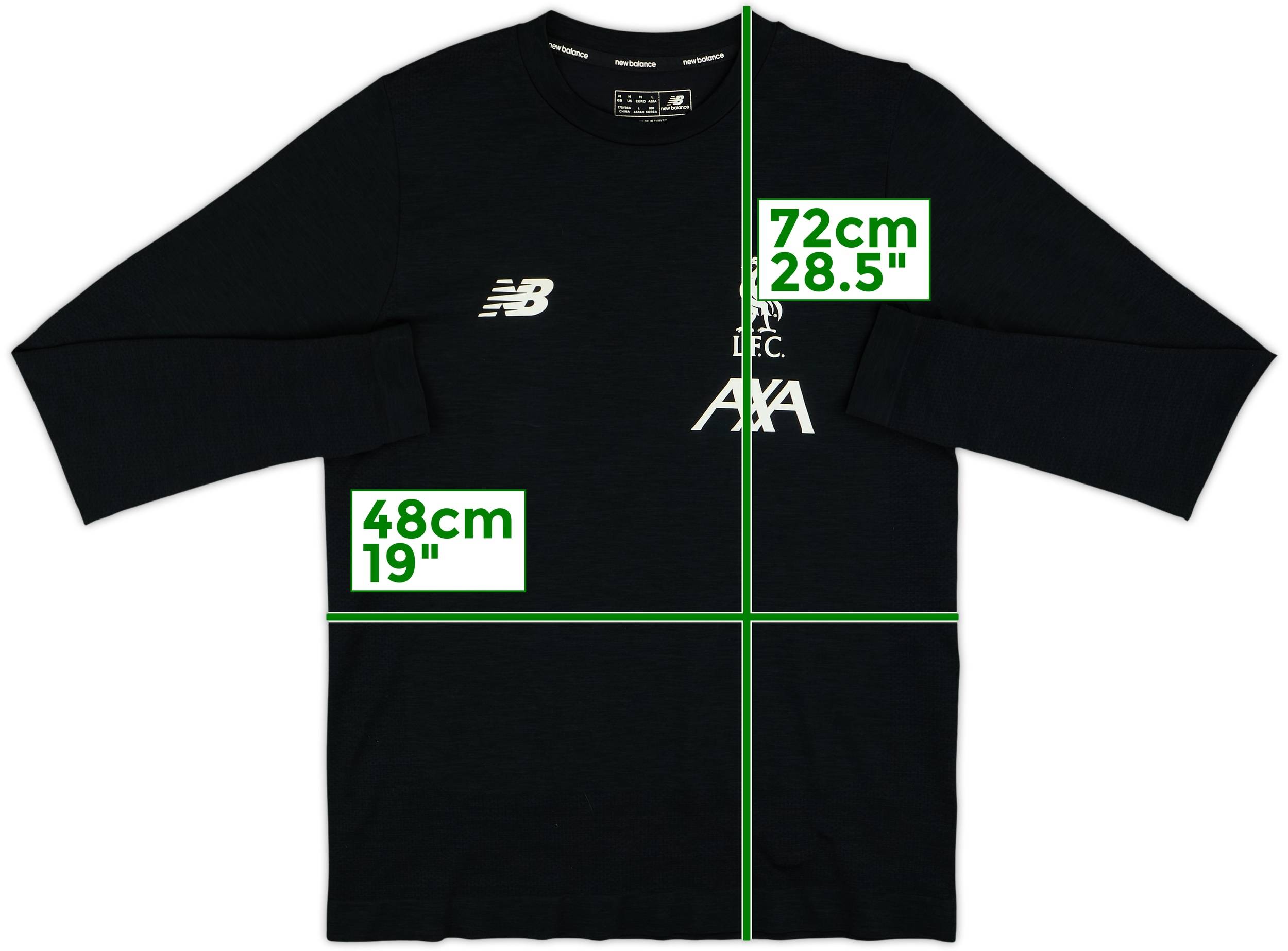 2019-20 Liverpool New Balance Training L/S Shirt - 8/10 - (M)