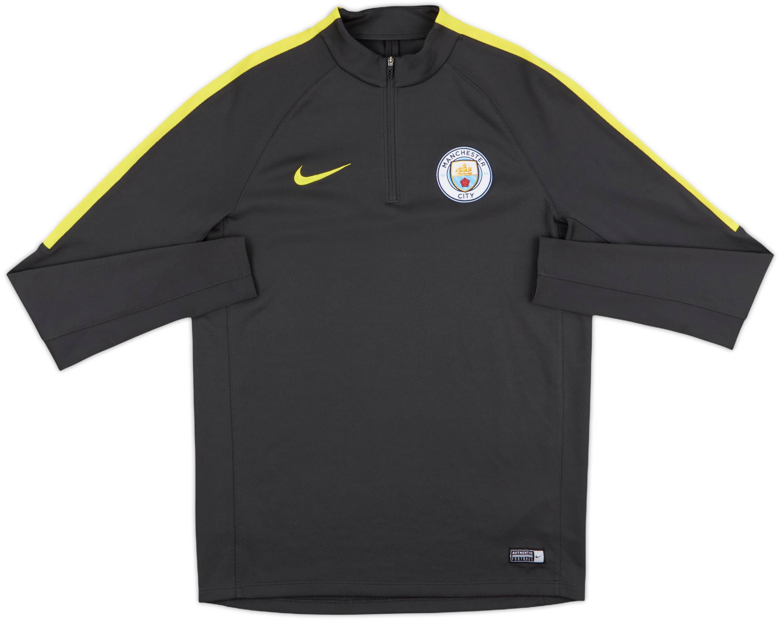 2016-17 Manchester City Nike 1/4 Zip Sweat Top 10/10 (M)