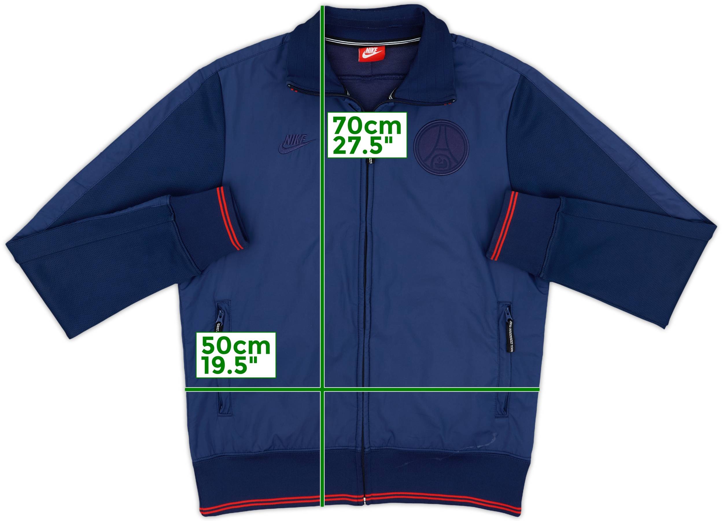 Nike Paris Saint-Germain ジャケット　Ｌサイズ 2013-14 Paris Saint-Germain Nike Track Jacket - 8/10 - (XL)