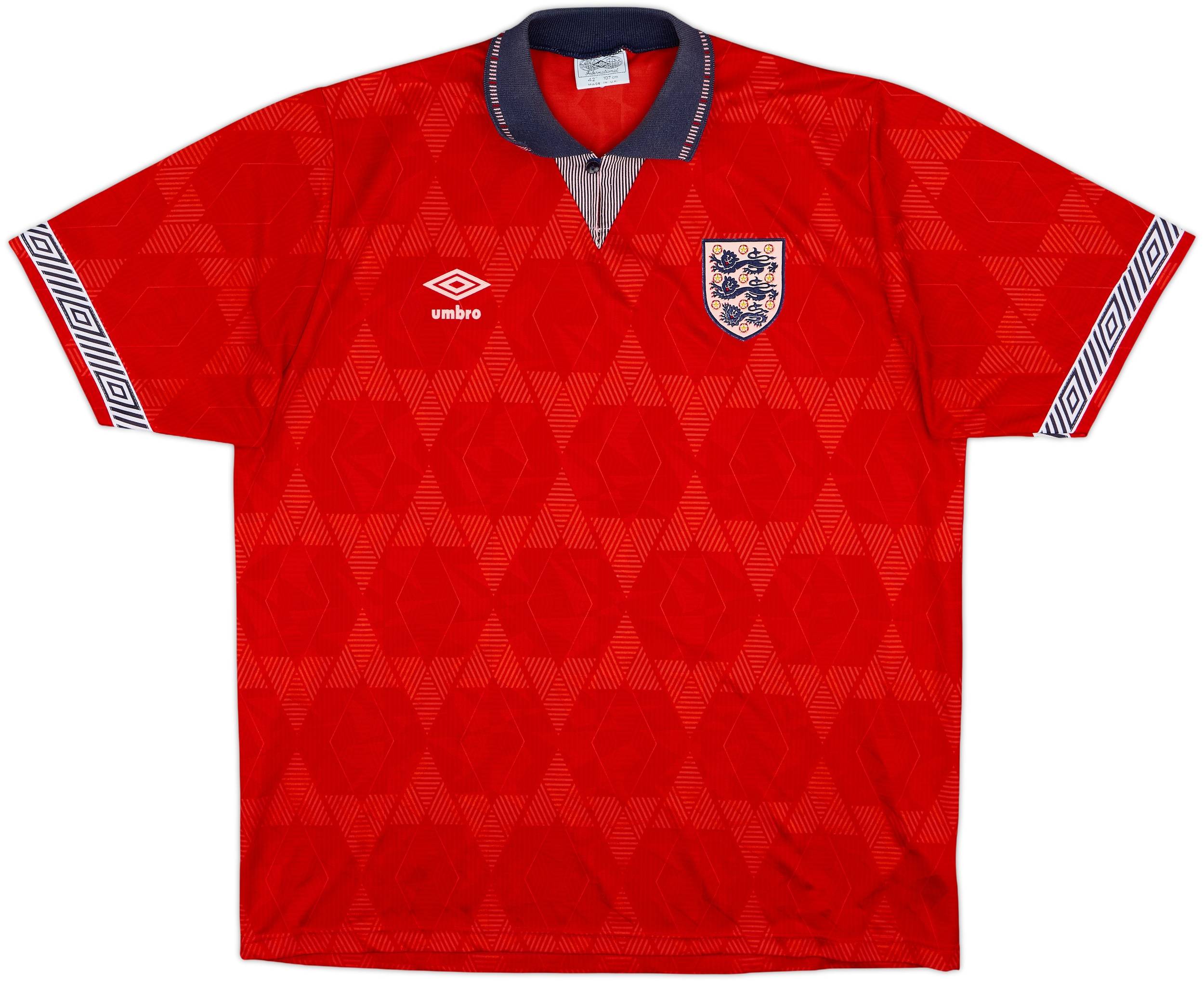 1990-93 England Away Shirt - 8/10 - (L)
