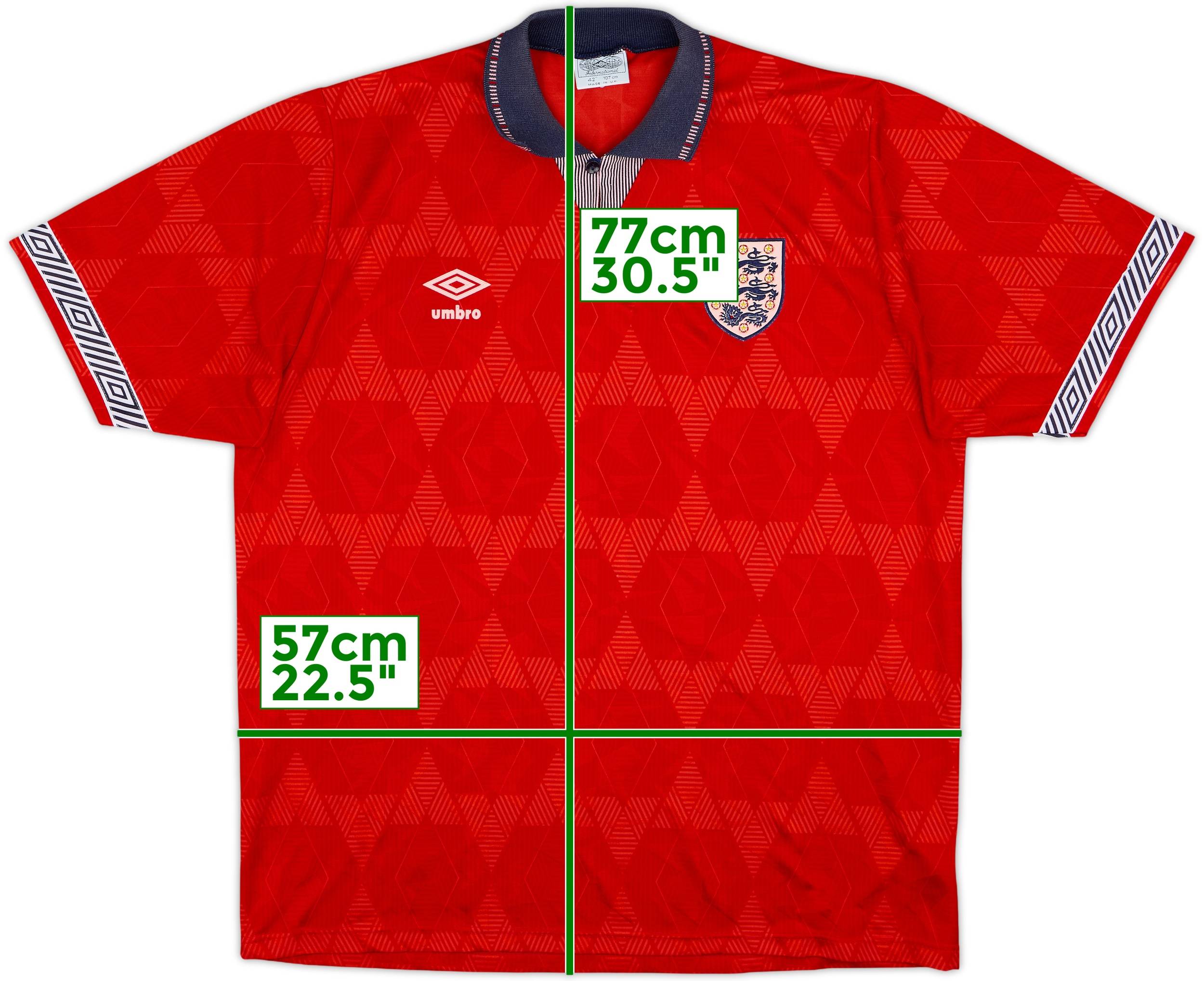 1990-93 England Away Shirt - 8/10 - (L)