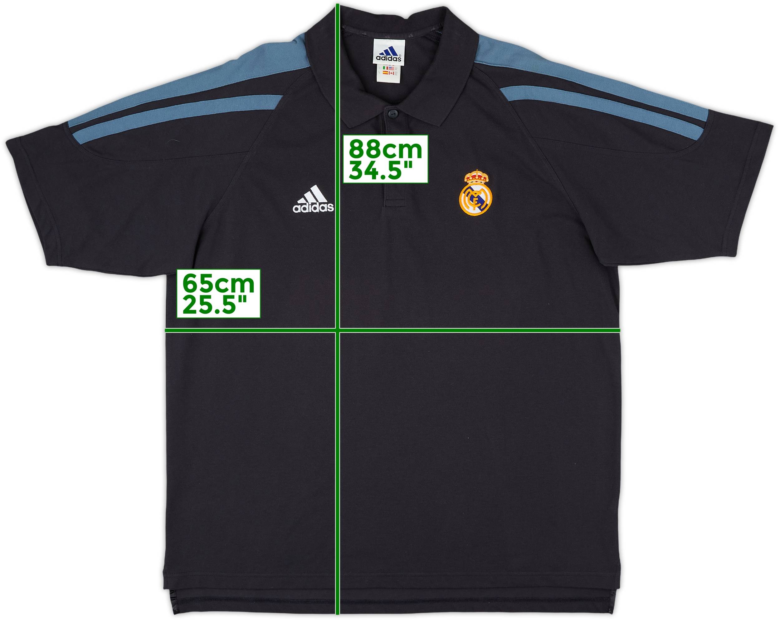 2001-02 Real Madrid adidas Polo Shirt - 8/10 - (XXL)