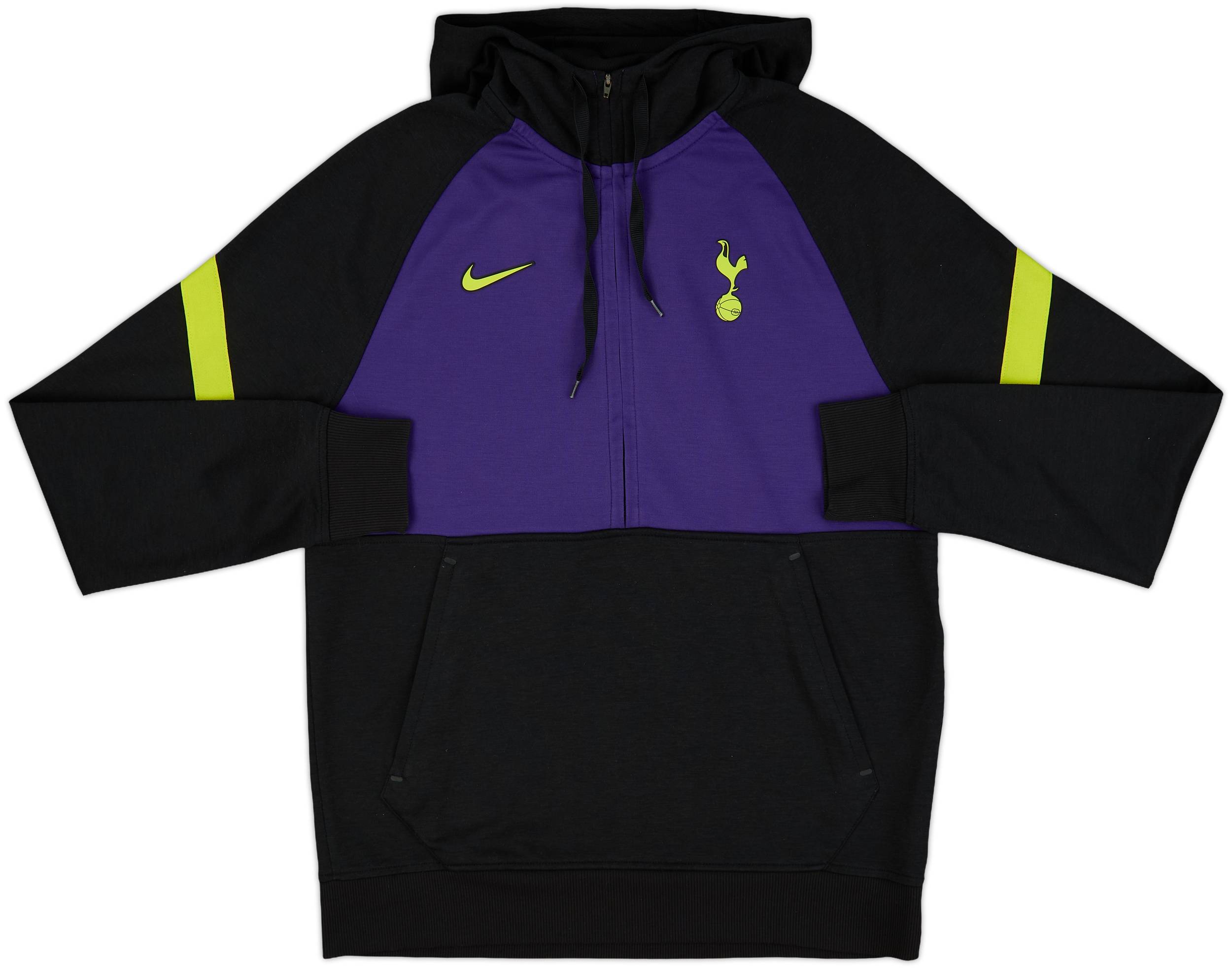 2021-22 Tottenham Nike 1/2 Zip Hooded Sweat Top 8/10 (M)