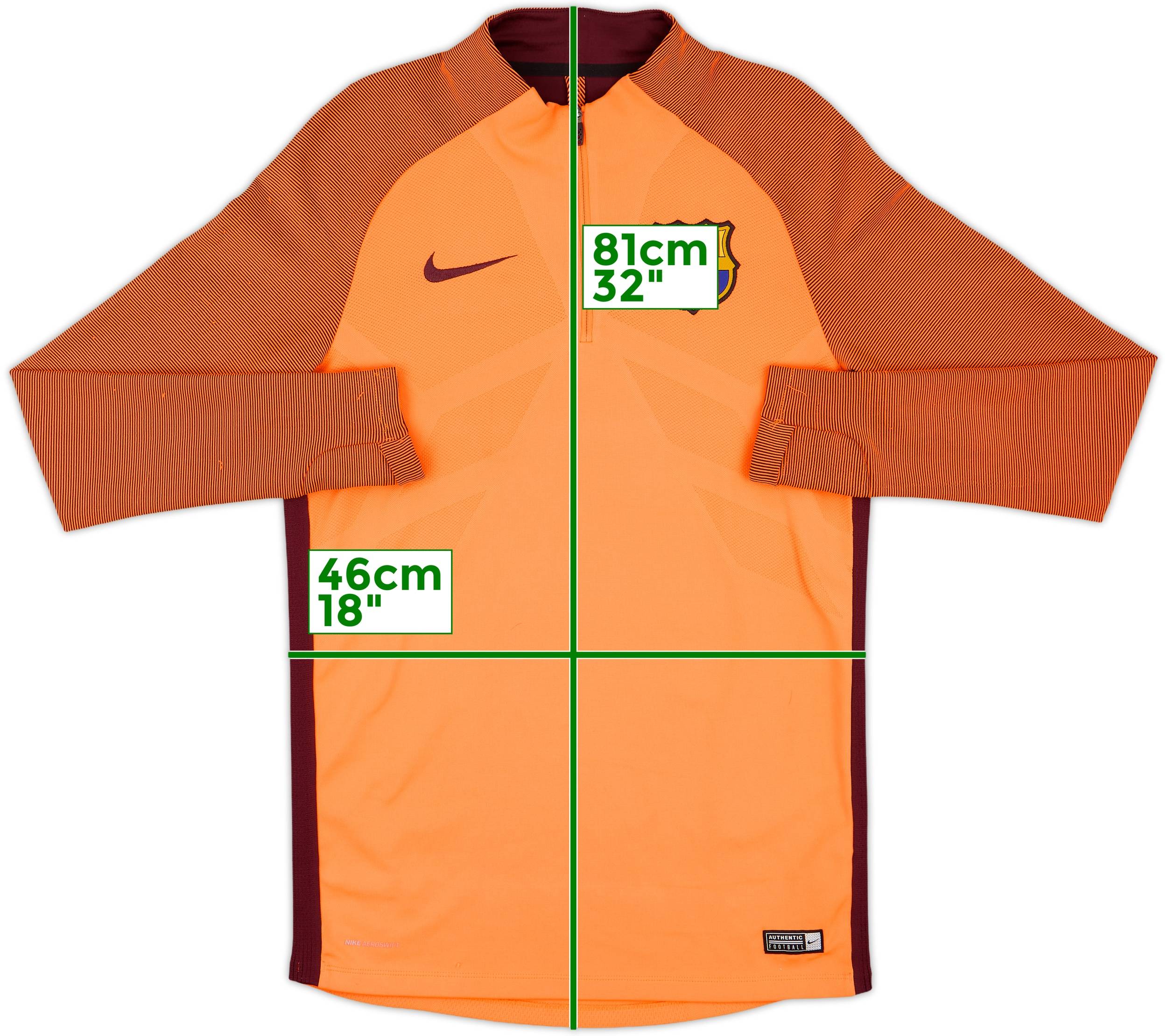 2017-18 Barcelona Nike Aeroswift 1/4 Zip Drill Top - 8/10 - (S)