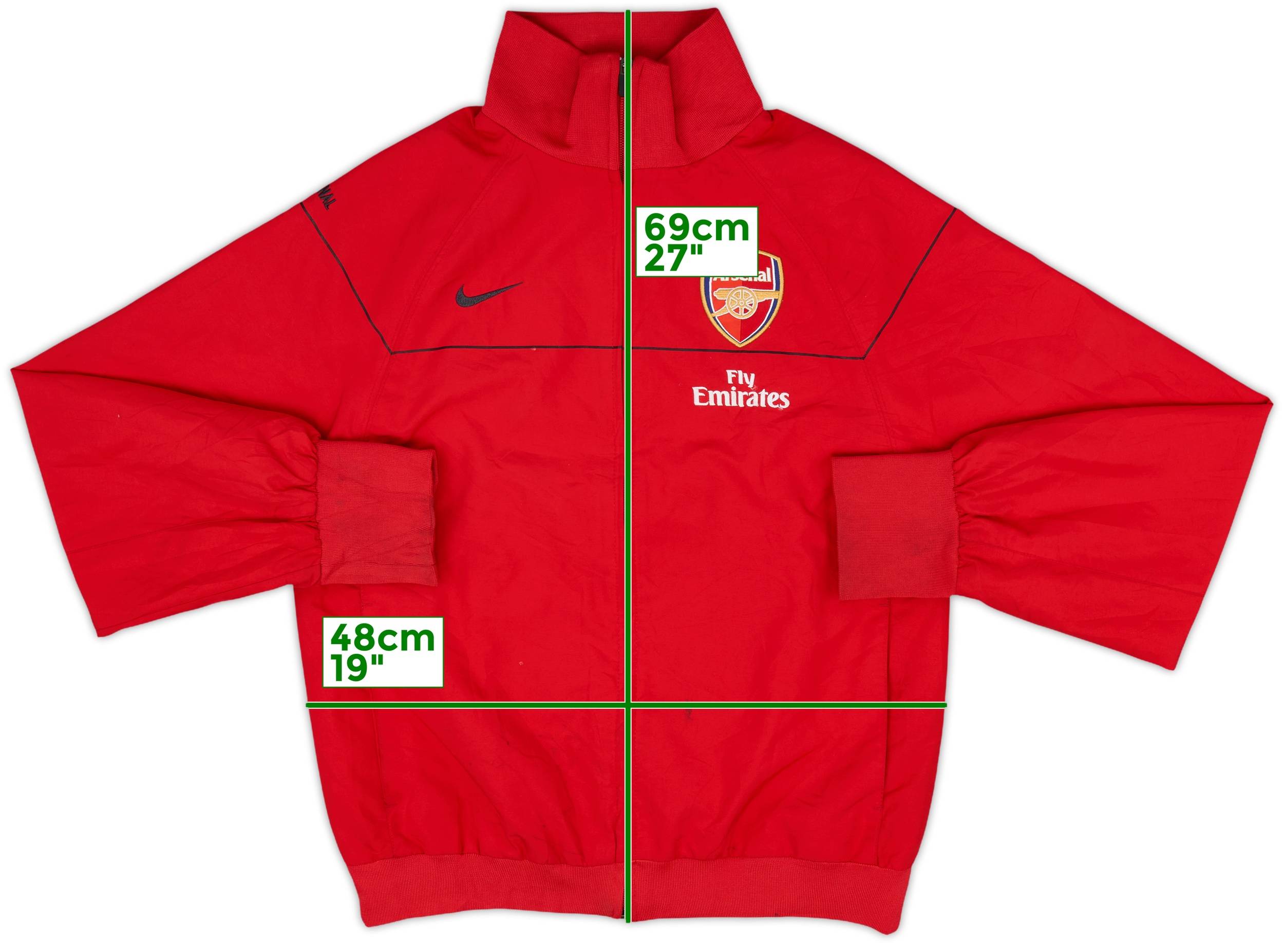 Nike Arsenal トラックジャケット2008〜9年 2008-09 Arsenal Nike Track Jacket - 6/10 - (L)