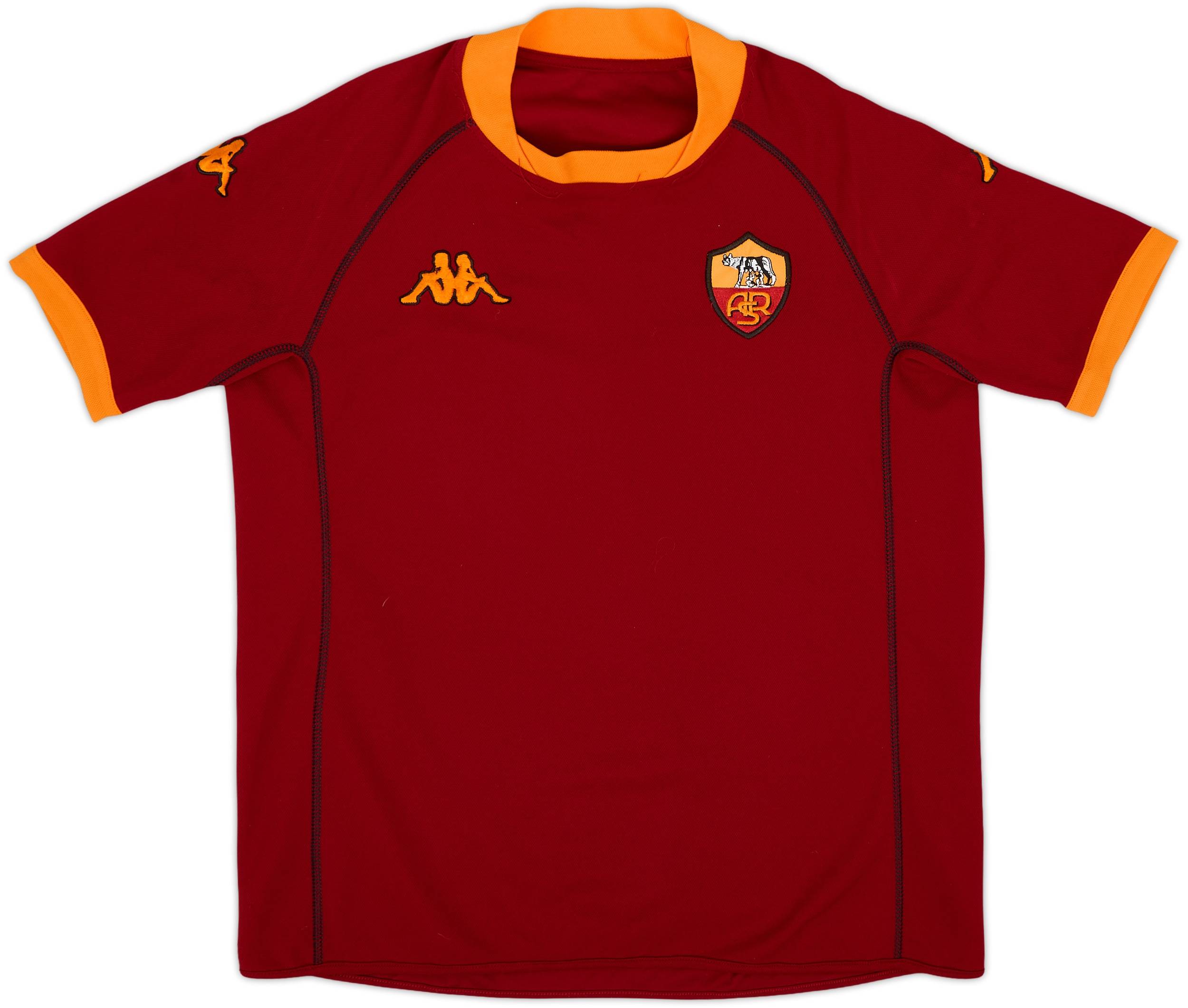 2002-03 Roma Basic Home Shirt - 7/10 - (XL.Boys)