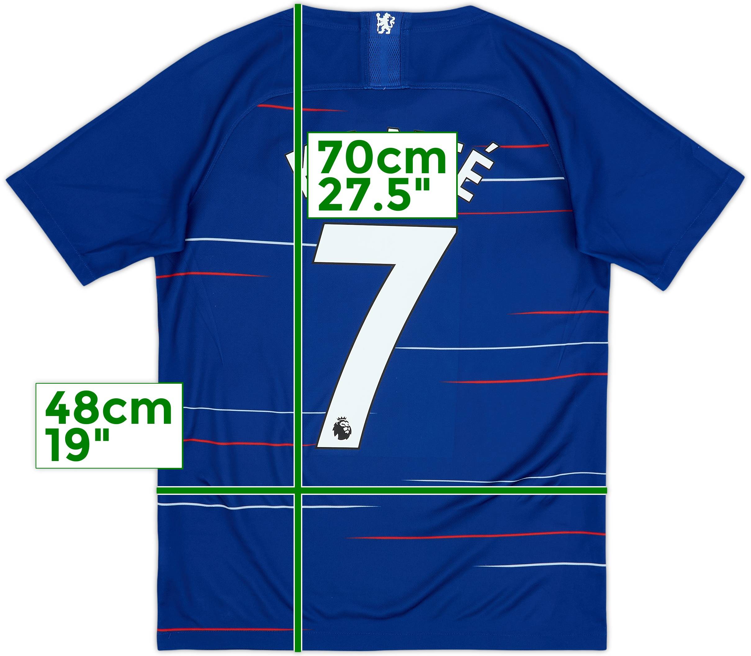 2018-19 Chelsea Home Shirt Kante #7 - 8/10 - (XL.Boys)