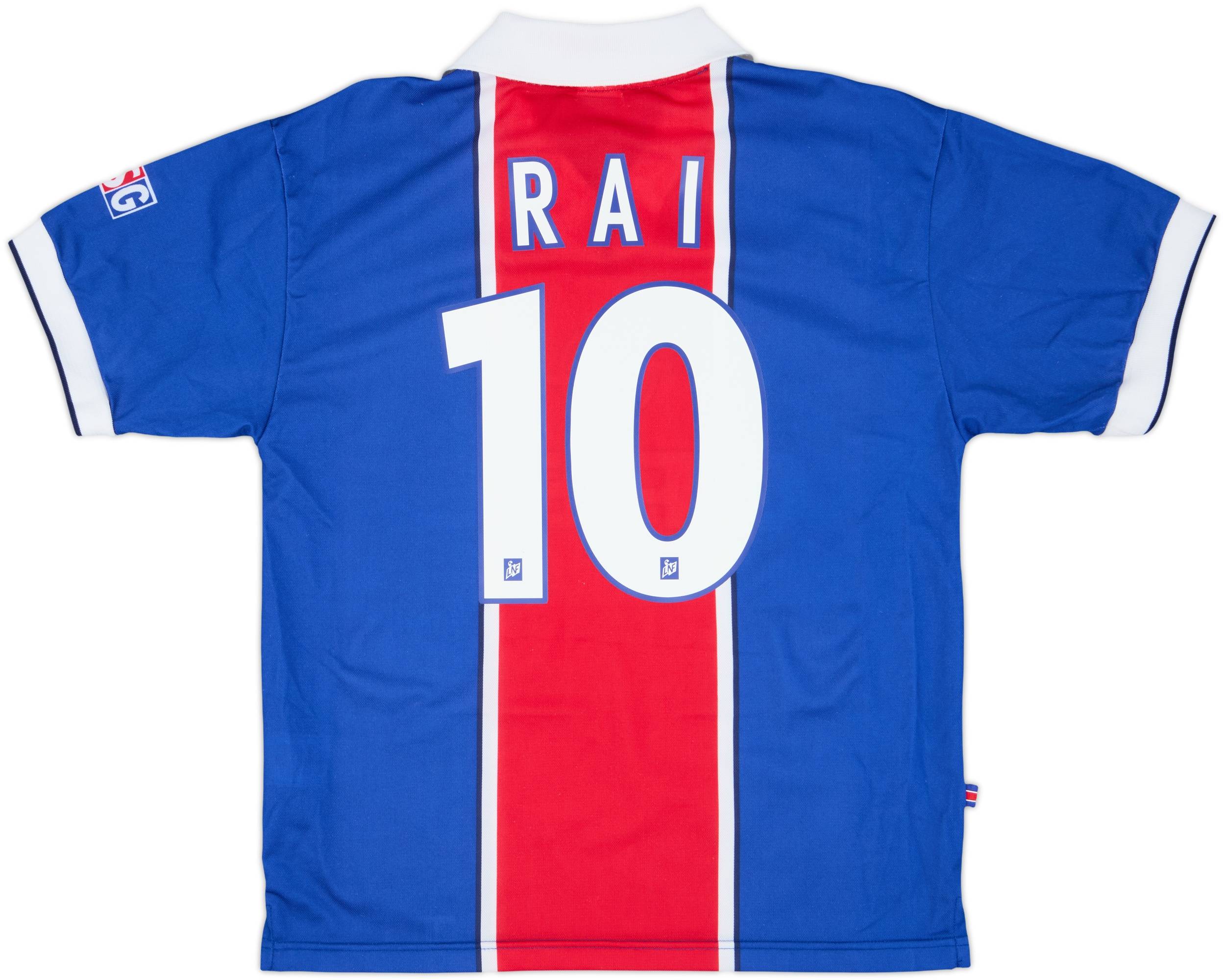 1997-98 Paris Saint-Germain Home Shirt Rai #10 - 8/10 - (M)
