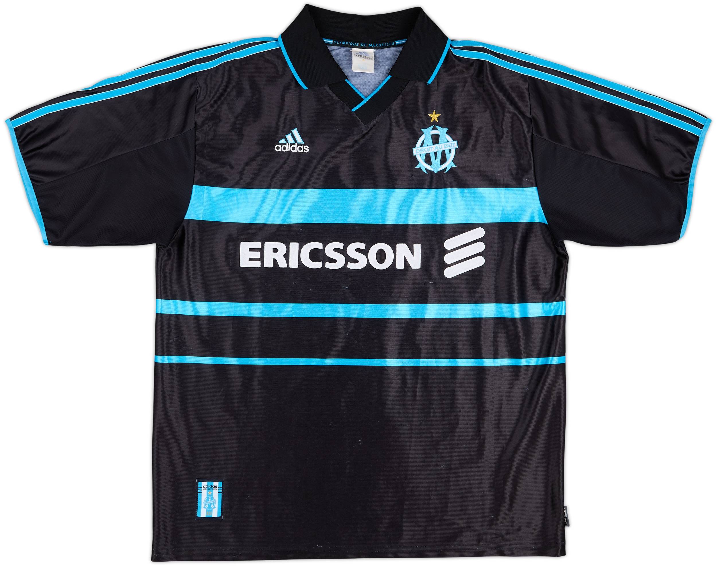 1999-00 Olympique Marseille Third Shirt Pires #7 - 6/10 - (XL)