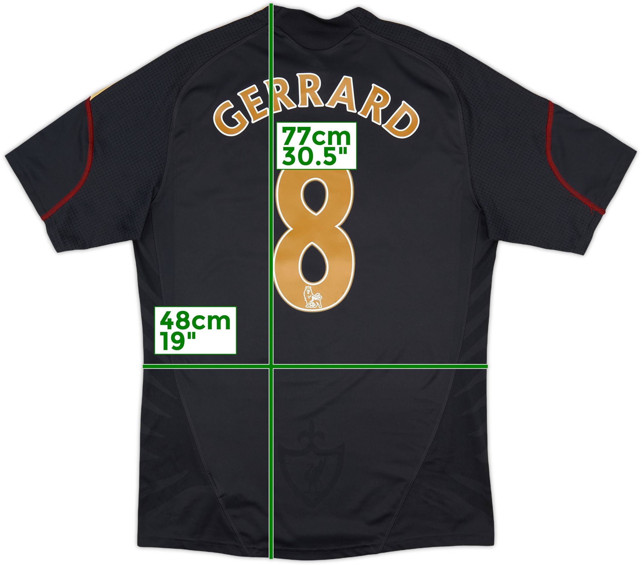 Liverpool GERRARD 08-09 away CLモデル オーセン Liverpool GERRARD 08-09 away CLモデル オーセン 2007-08 Liverpool