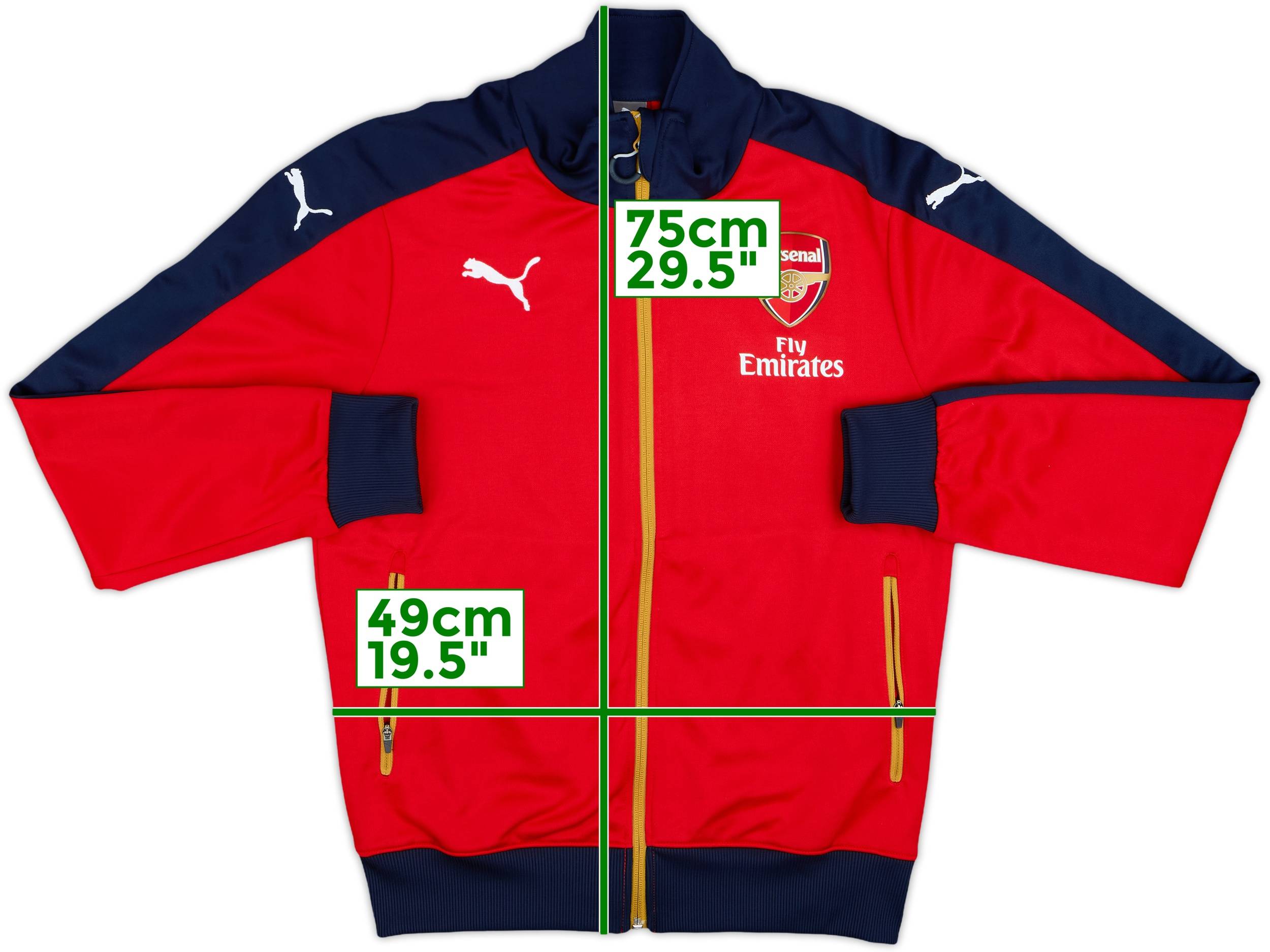 2015-16 Arsenal Puma Track Jacket - 9/10 - (S)