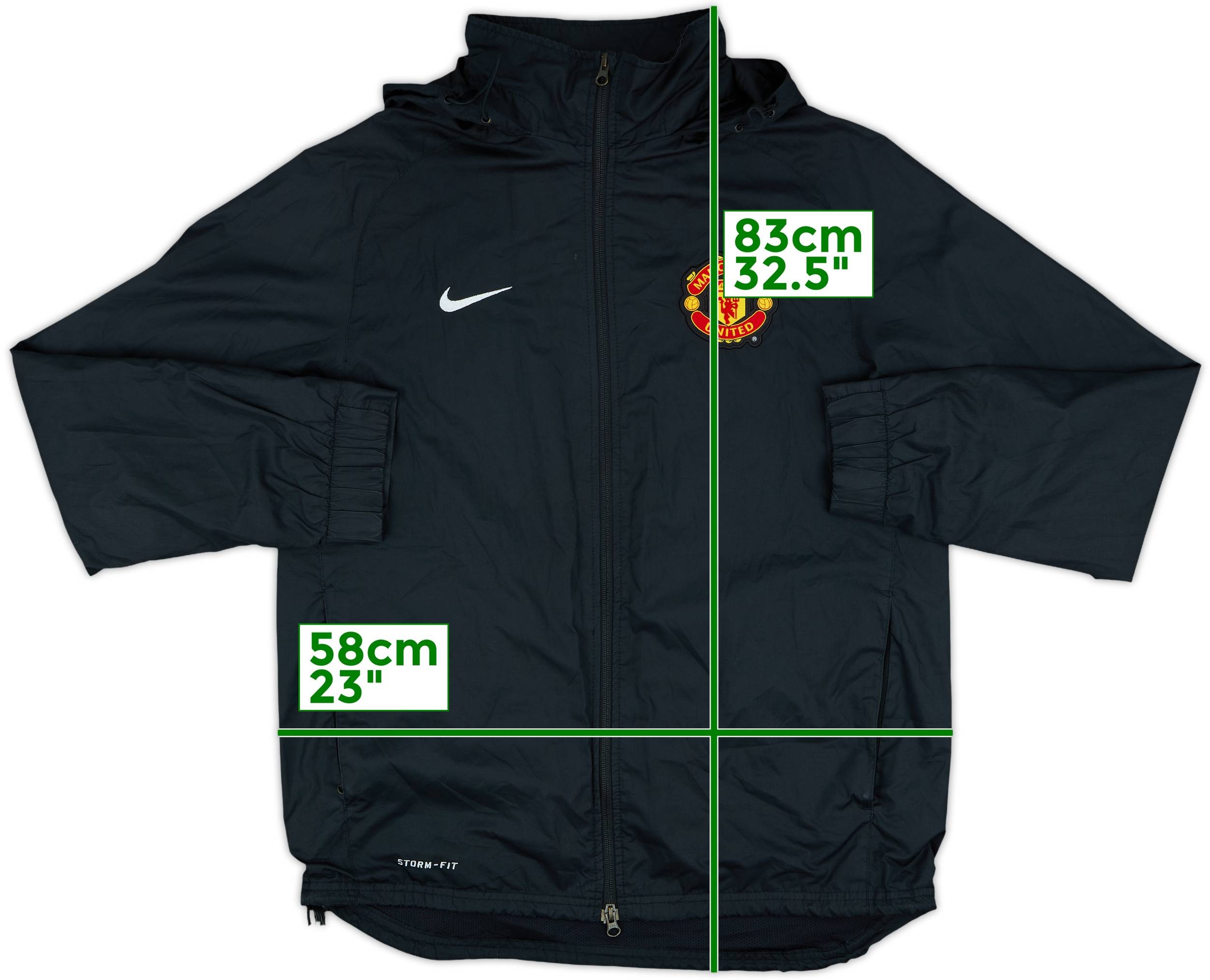 2011-12 Manchester United Nike Hooded Track Jacket - 8/10 - (M)