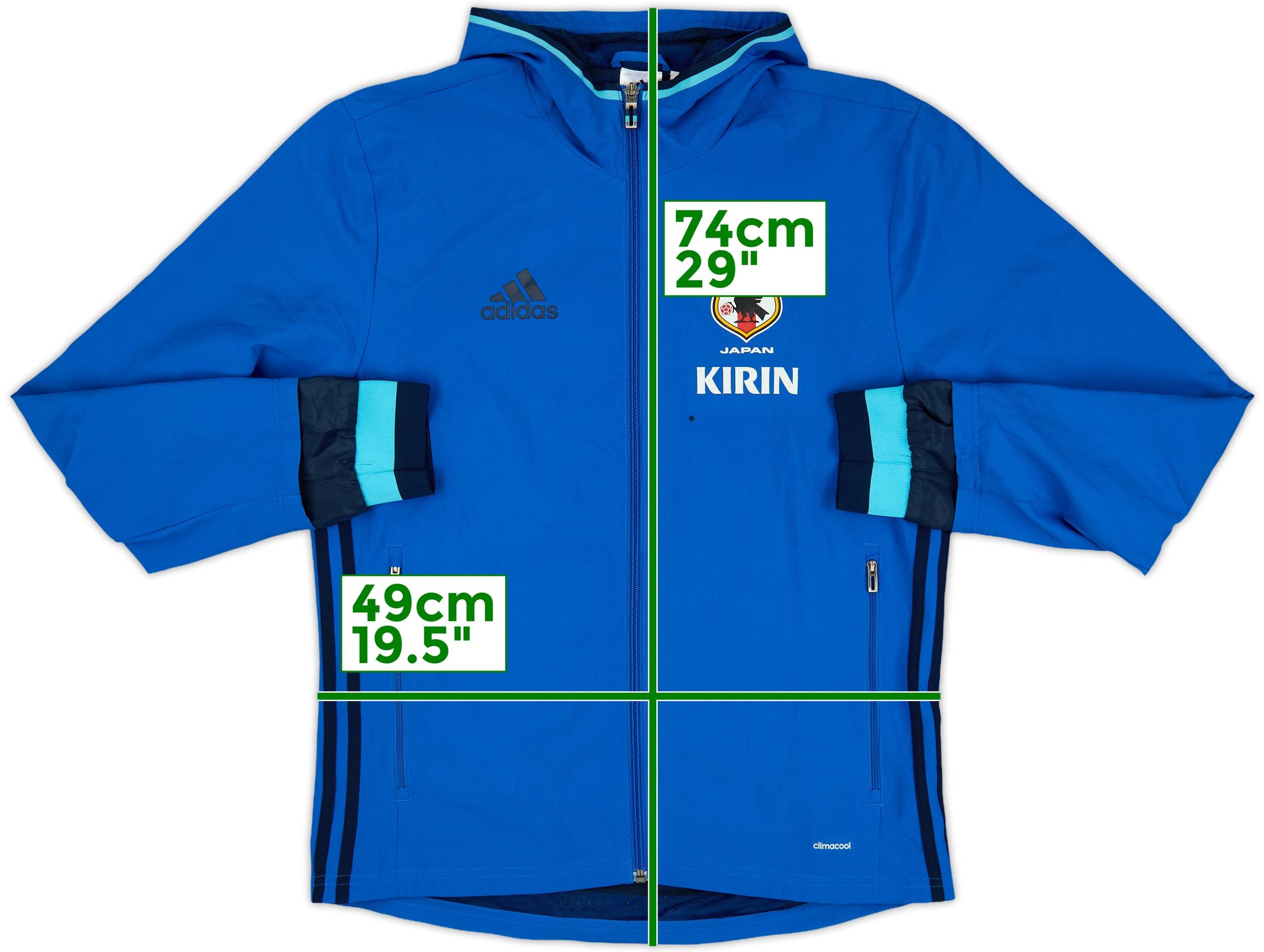 2015-16 Japan adidas Hooded Track Jacket - 7/10 - (S)