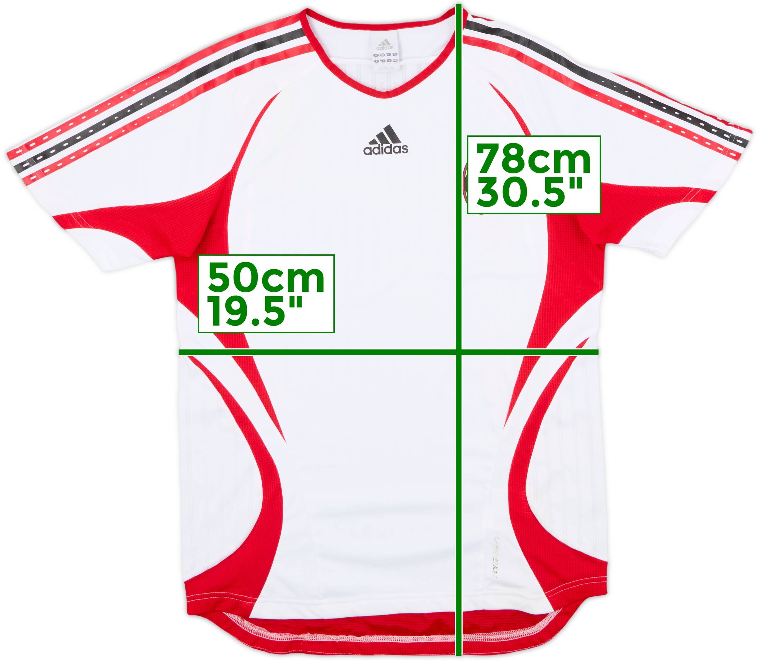 2006-07 AC MIlan adidas Training Shirt - 6/10 - (M)