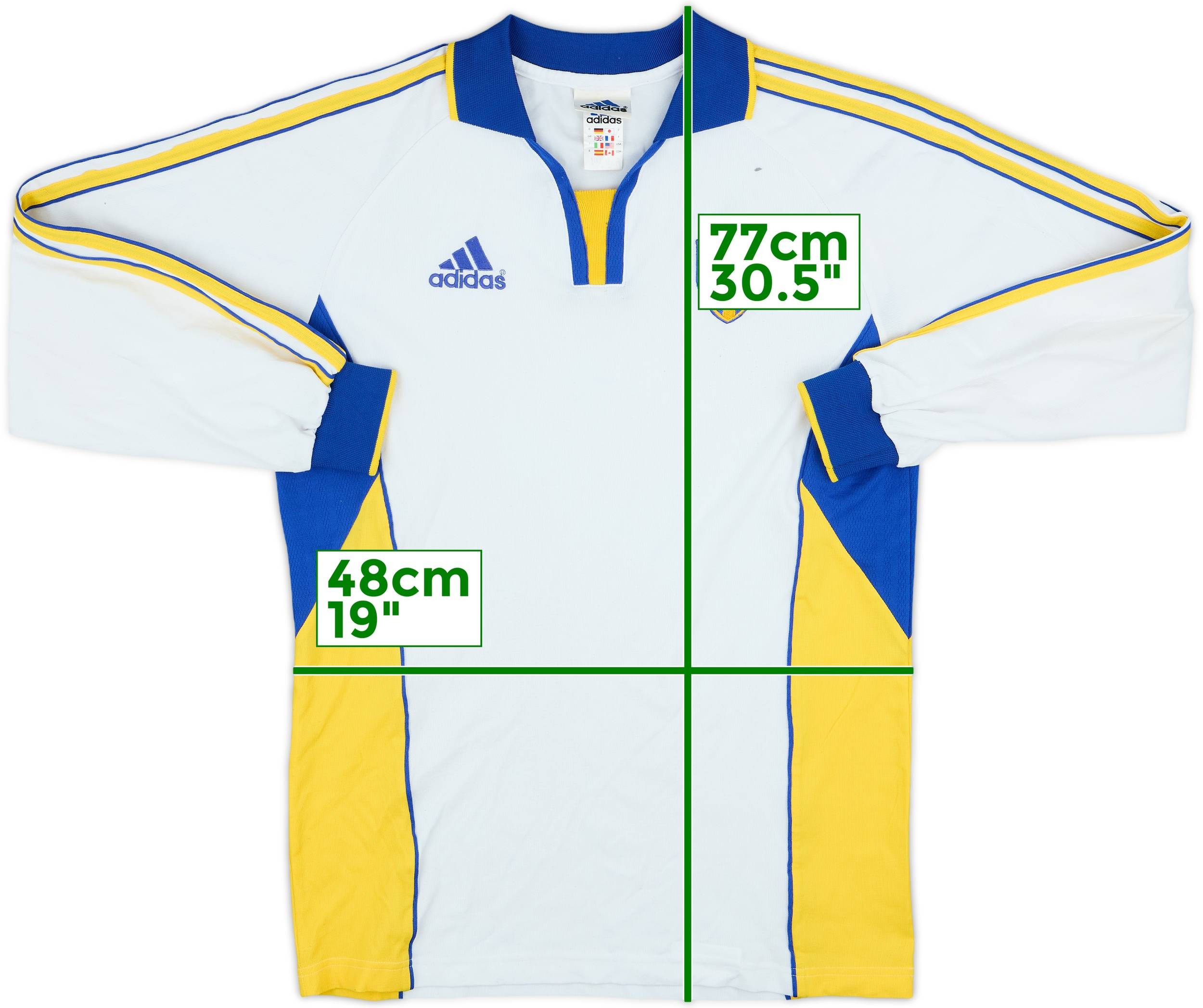 2000-02 Sweden Away L/S Shirt - 6/10 - (L)