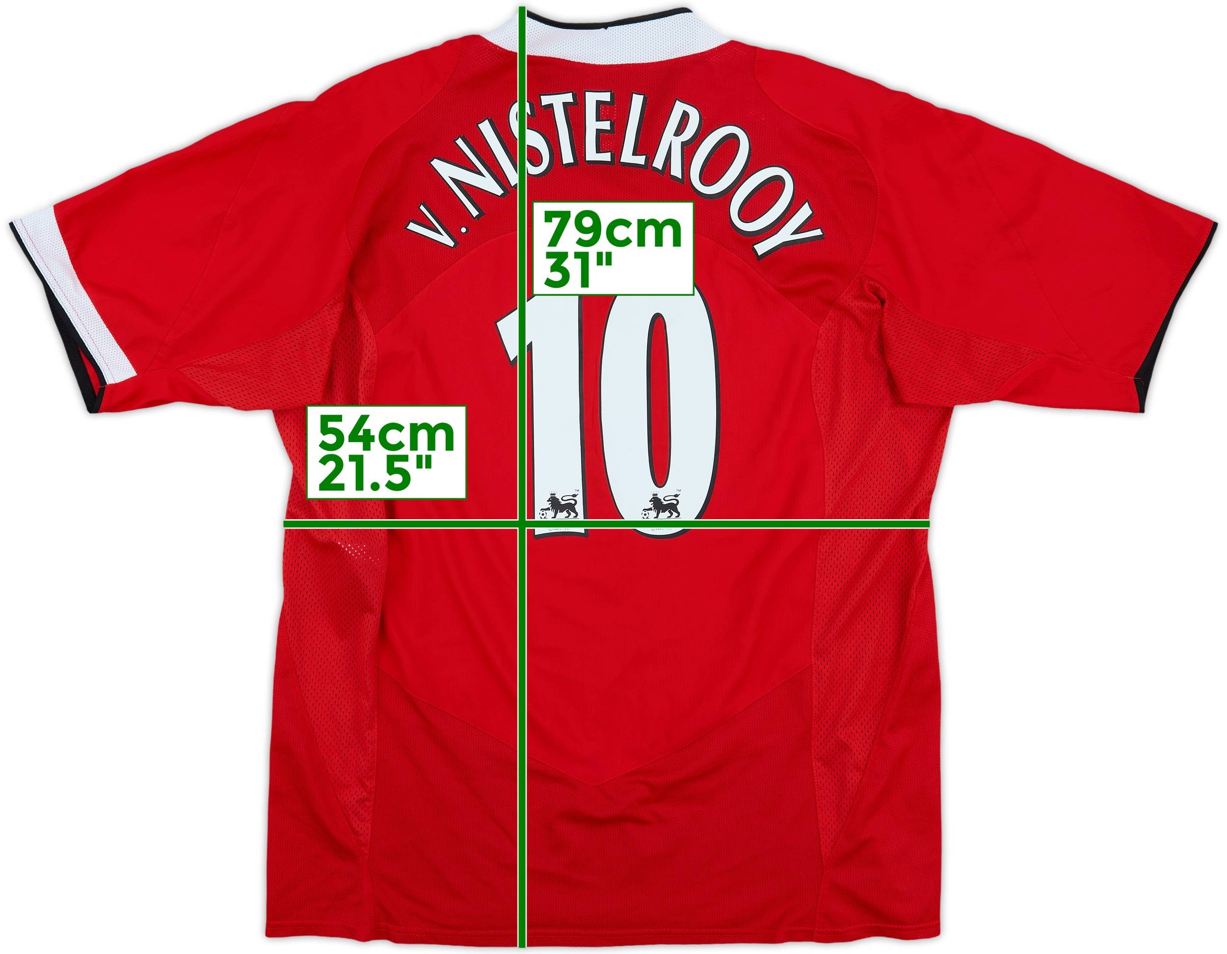 2004-06 Manchester United Home Shirt V.Nistelrooy #10 - 10/10 - (XL)