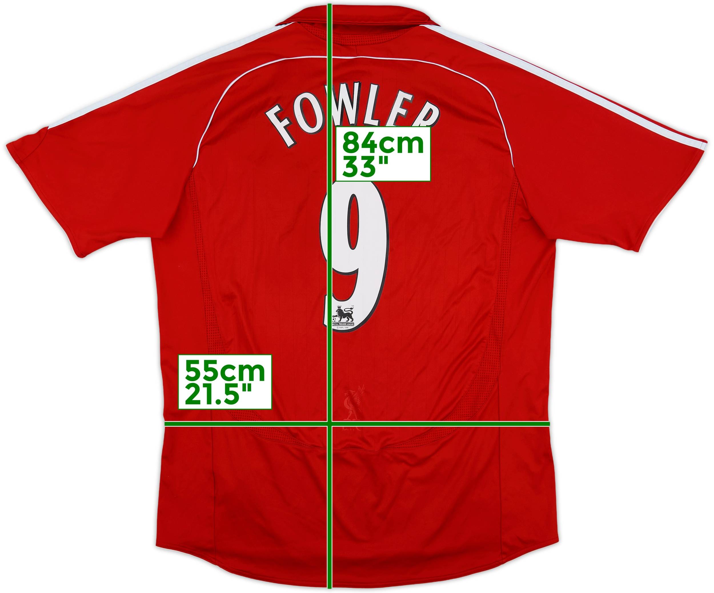 2006-08 Liverpool Home Shirt Fowler #9 - 7/10 - (XL)