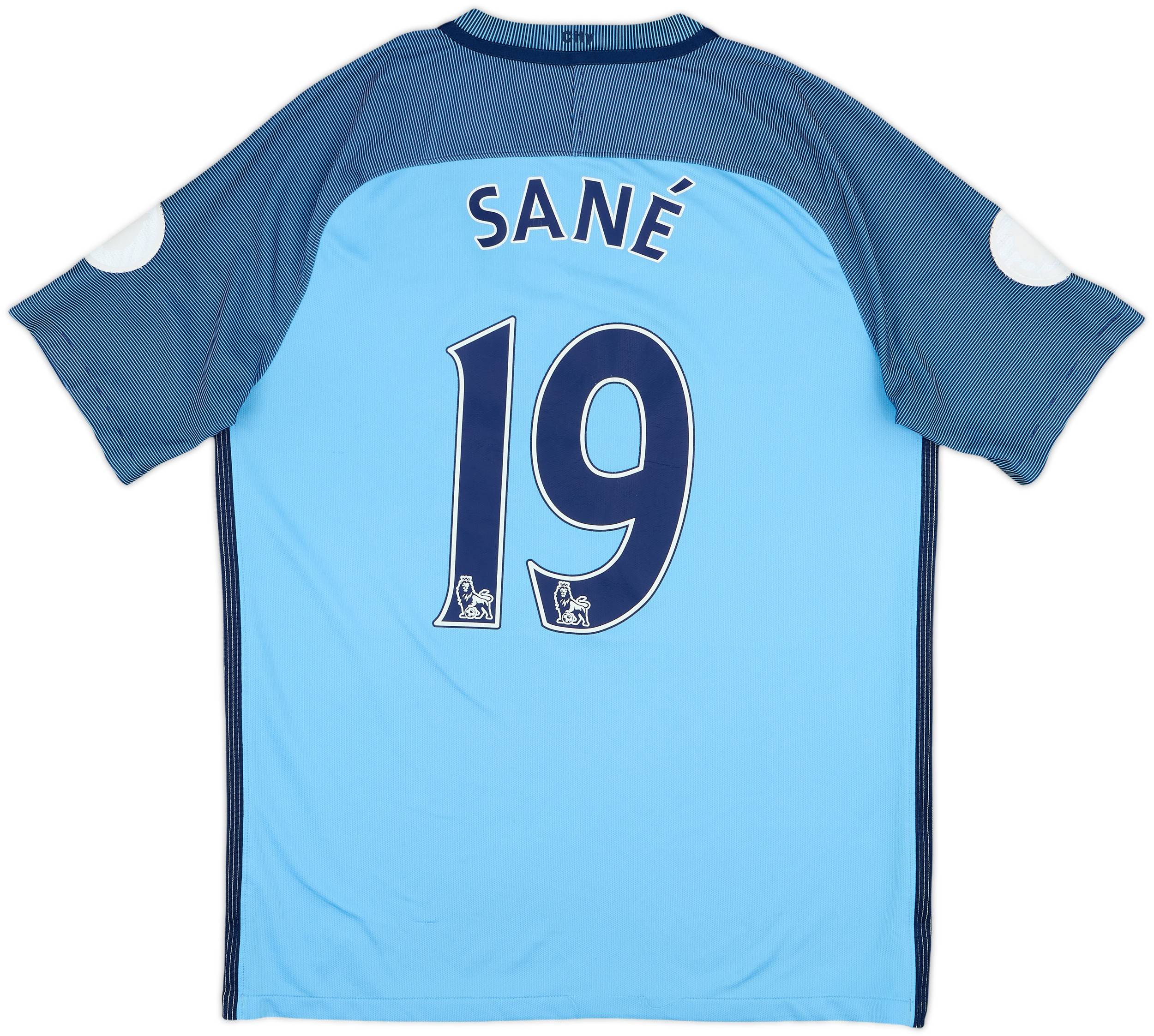 マンチェスター・シティ SANÉ (サネ)19 ユニフォーム 2016-17 Manchester City Home Shirt Sane #19 - 6/10 - (M)