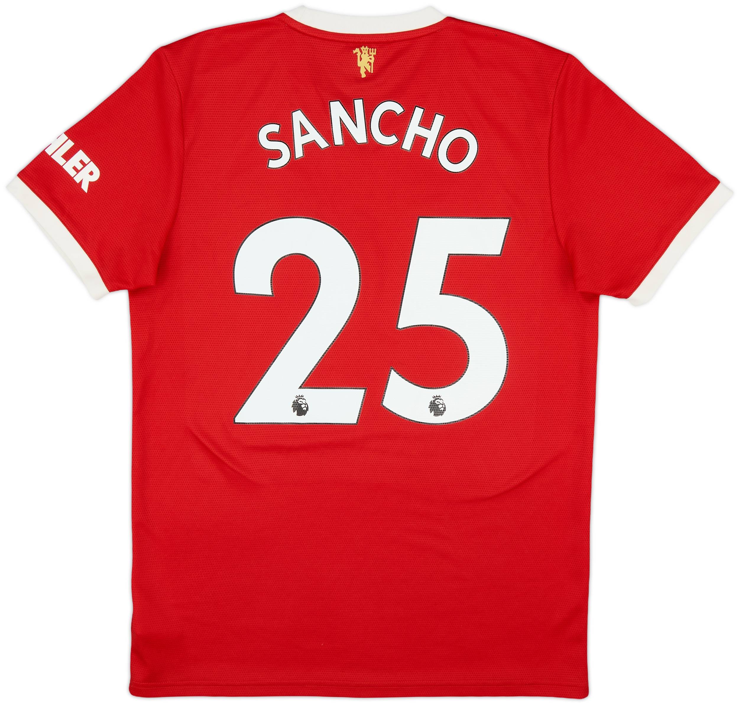 2021-22 Manchester United Home Shirt Sancho #25 - 8/10 - (M)