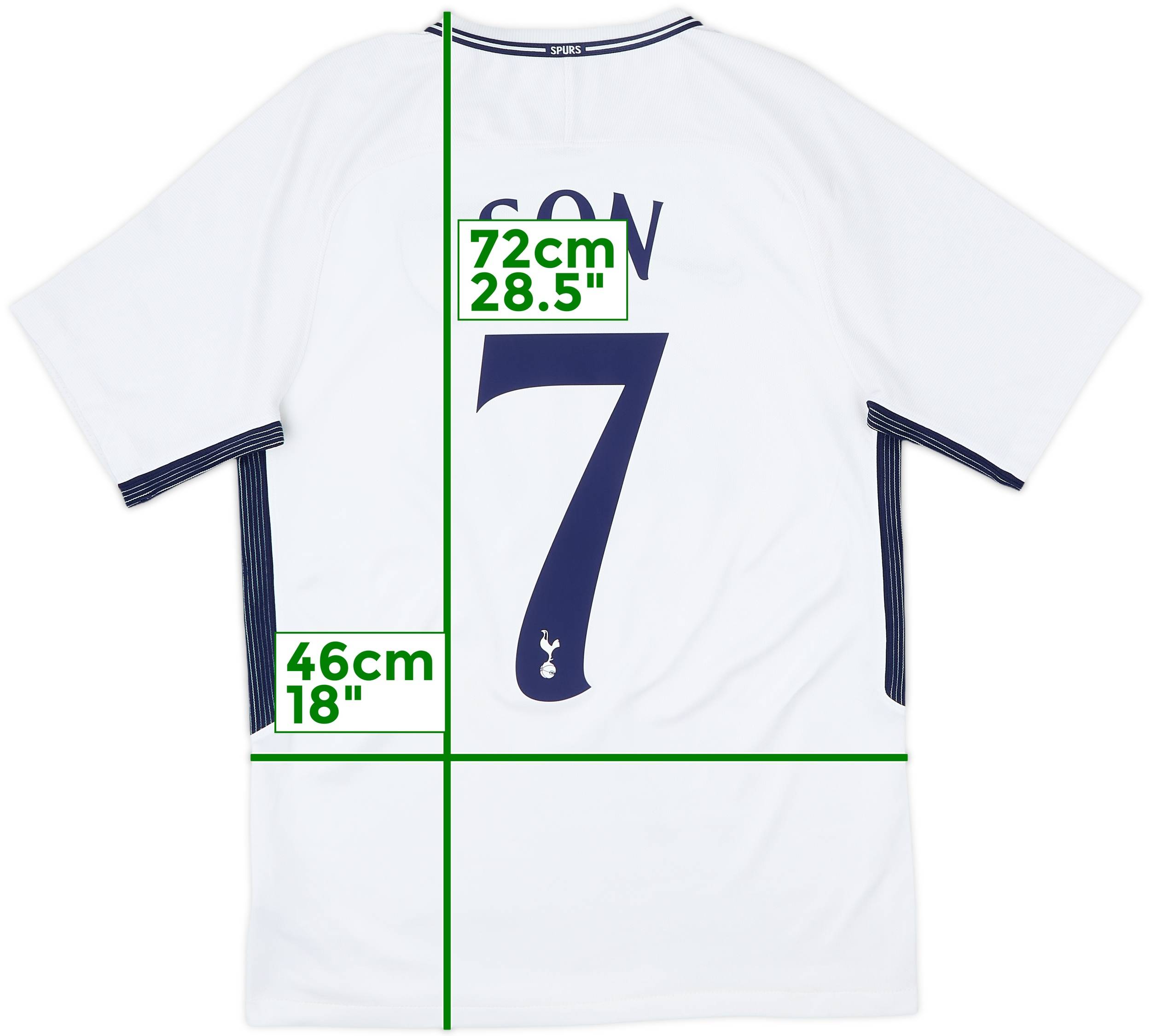 2017-18 Tottenham Home Shirt Son #7 - 7/10 - (S)