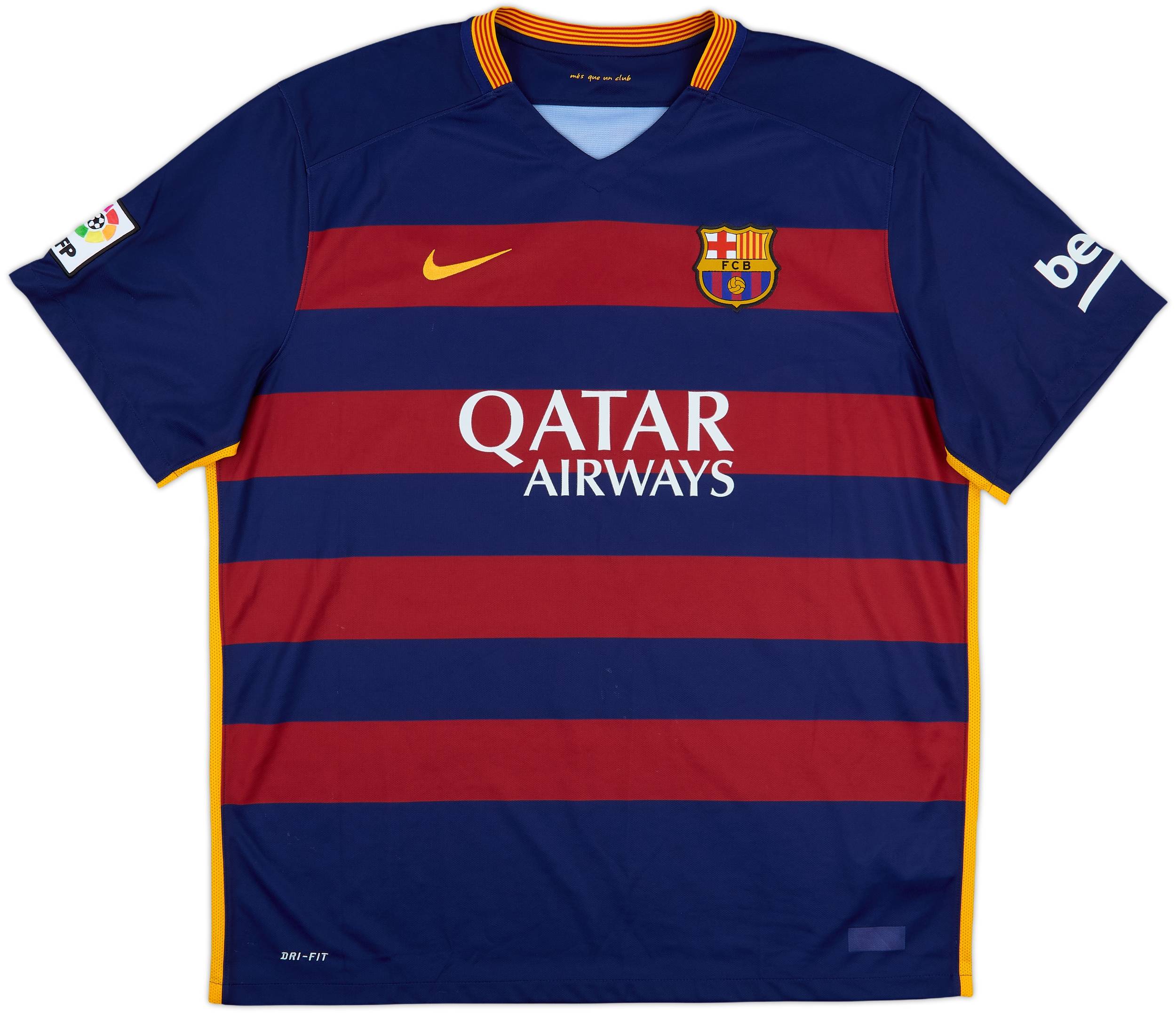 2015-16 Barcelona Home Shirt Suarez #9 - 5/10 - (XXL)