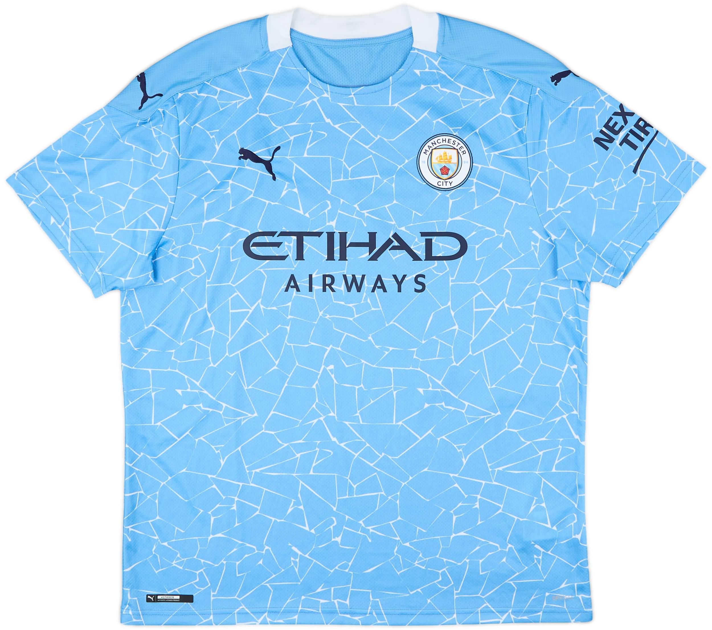 2020-21 Manchester City Home Shirt Kun Aguero #10 - 10/10 - (XL)