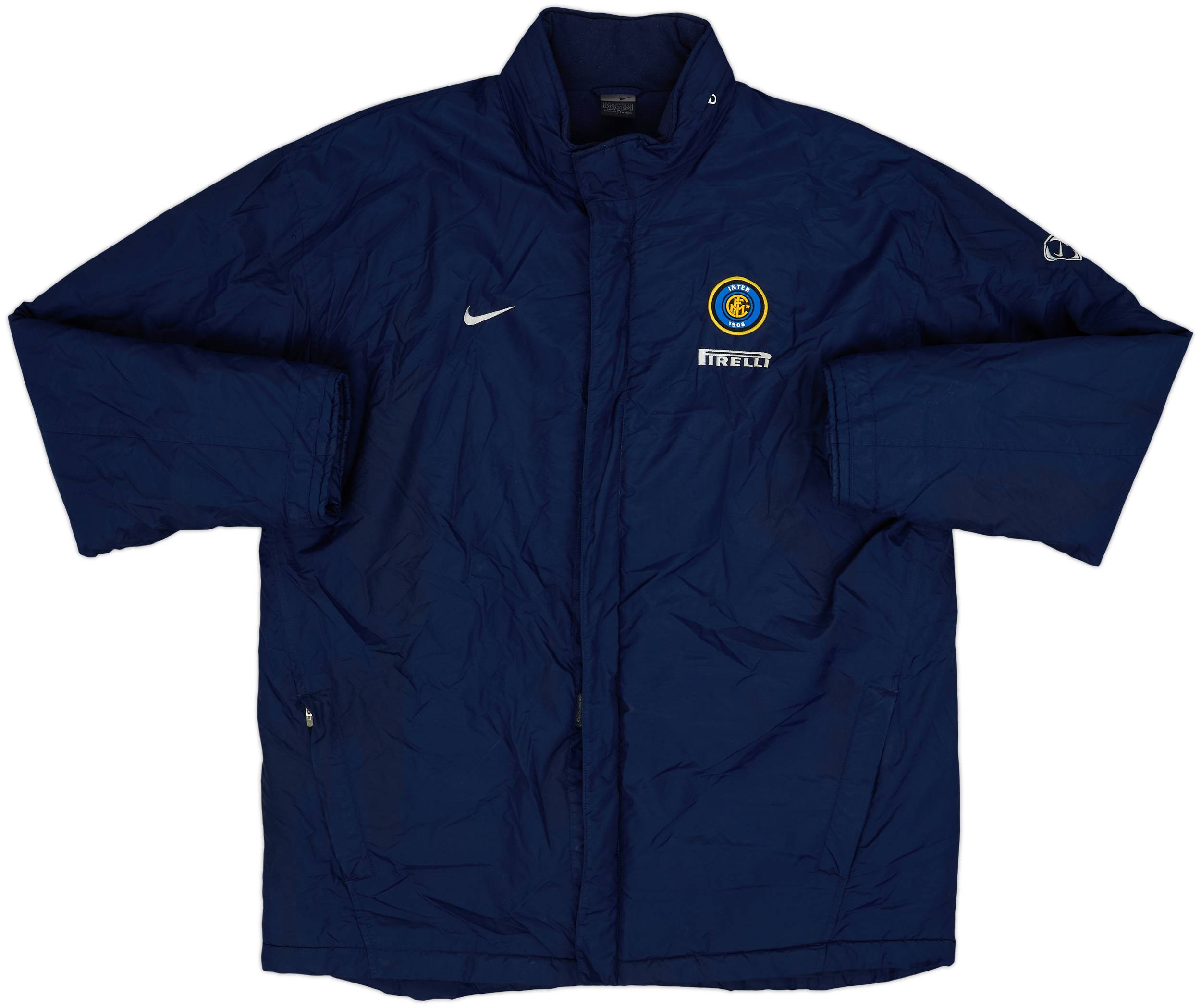 レア NIKE Inter Milan PADDED JACKET XL 2003-04 Inter Milan Nike Padded Bench Coat - 4/10 - (XL)
