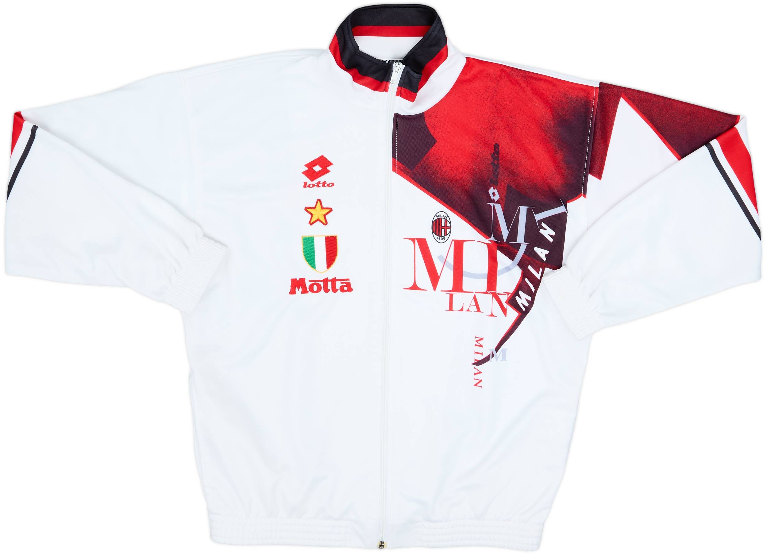 1993-94 AC Milan Lotto Track Jacket - 8/10 - (L)
