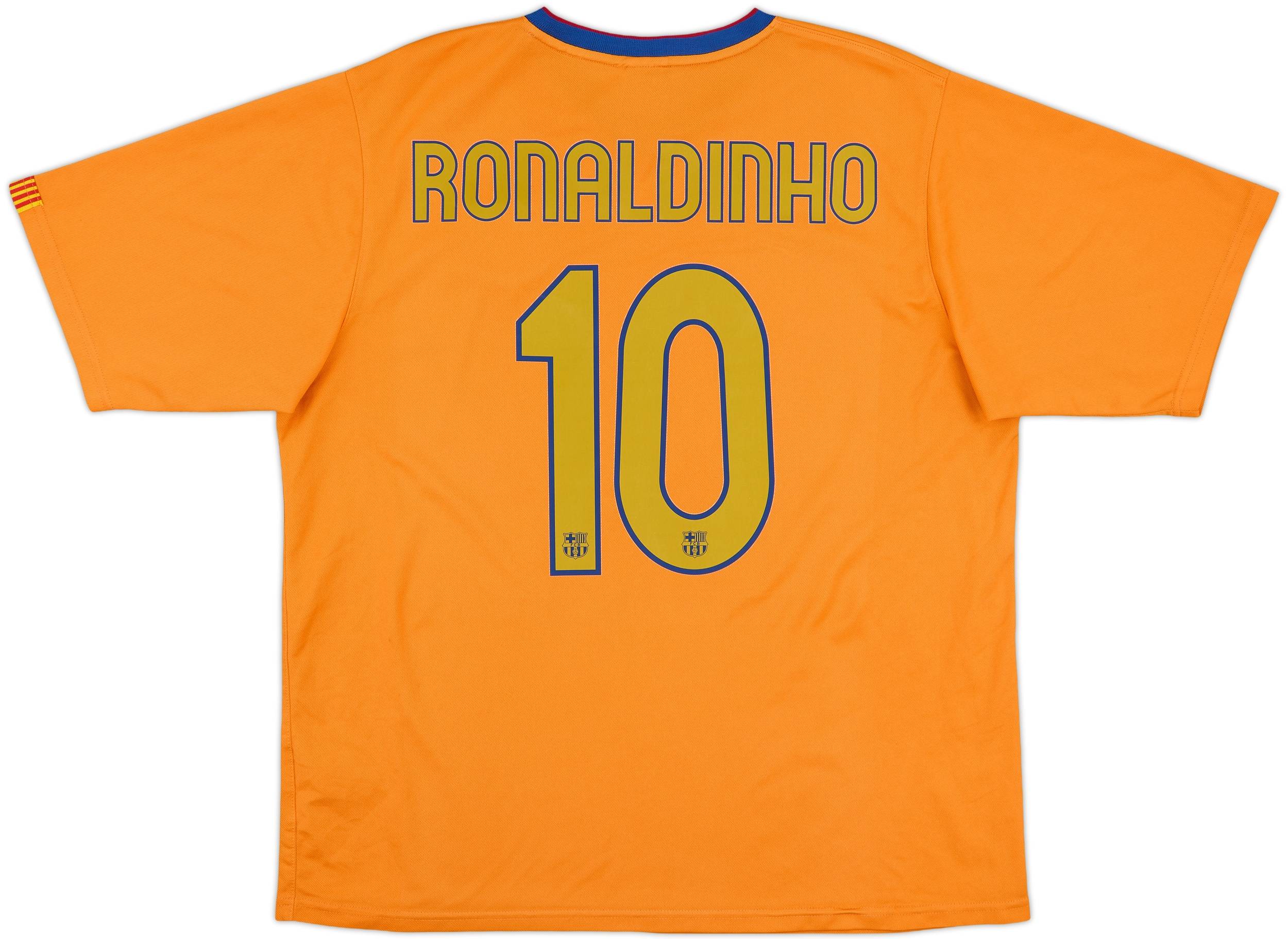 FCバルセロナ RONALDINHO 10番シャツ 2005-06 Barcelona Home Shirt Ronaldinho #10 - 7/10 - (M)