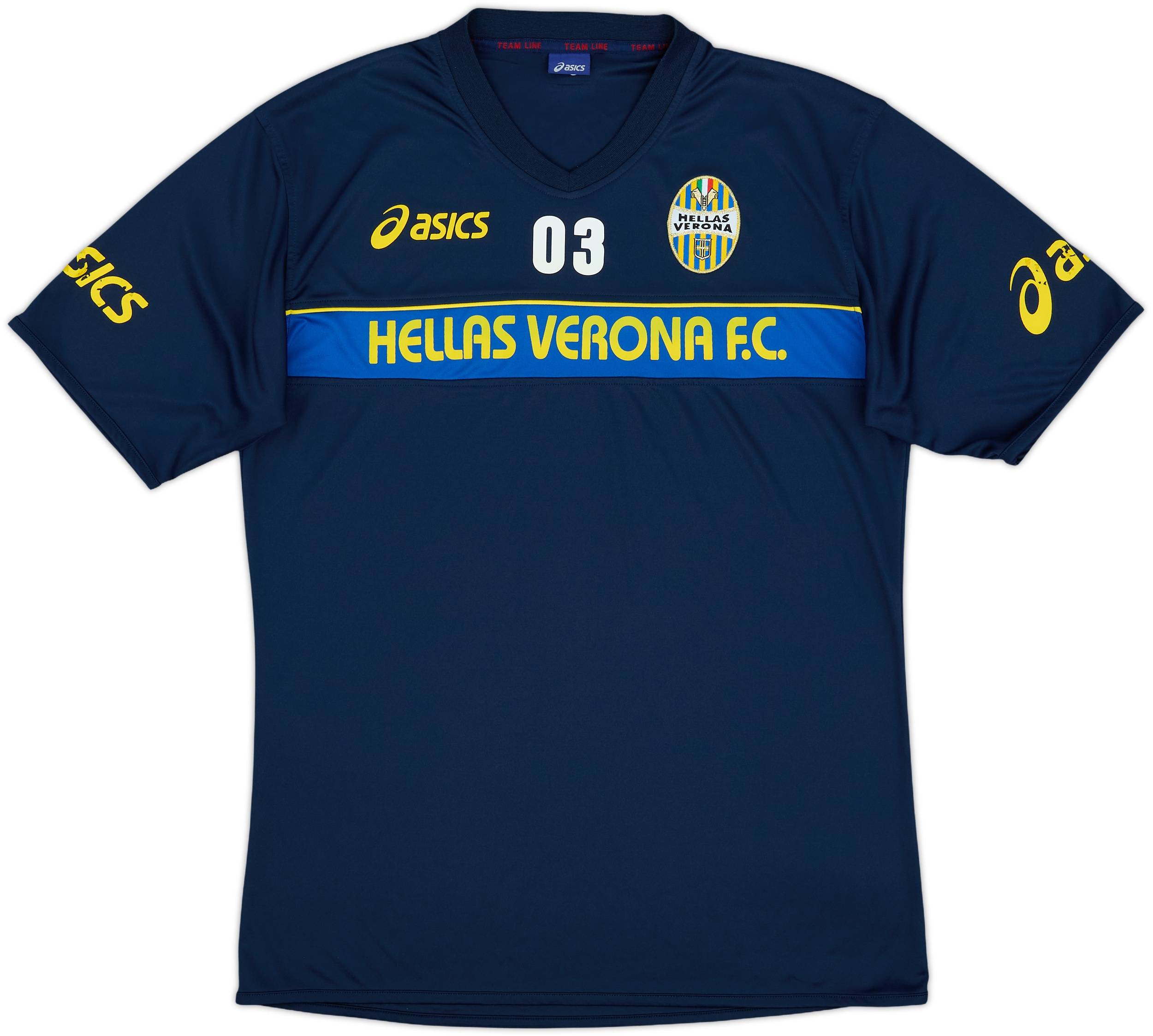 2007-08 Hellas Verona Asics Player Issue Training Shirt #03 - 6/10