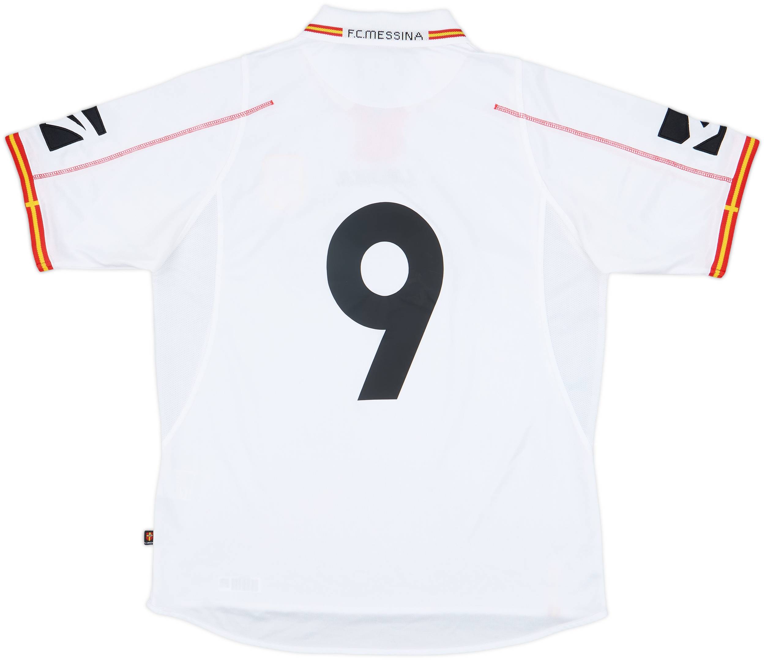 セリエA メッシーナ ユニフォーム FC MESSINA LEGEA 白 2004-05 Messina Home Shirt #9 - 5/10 - (XL)