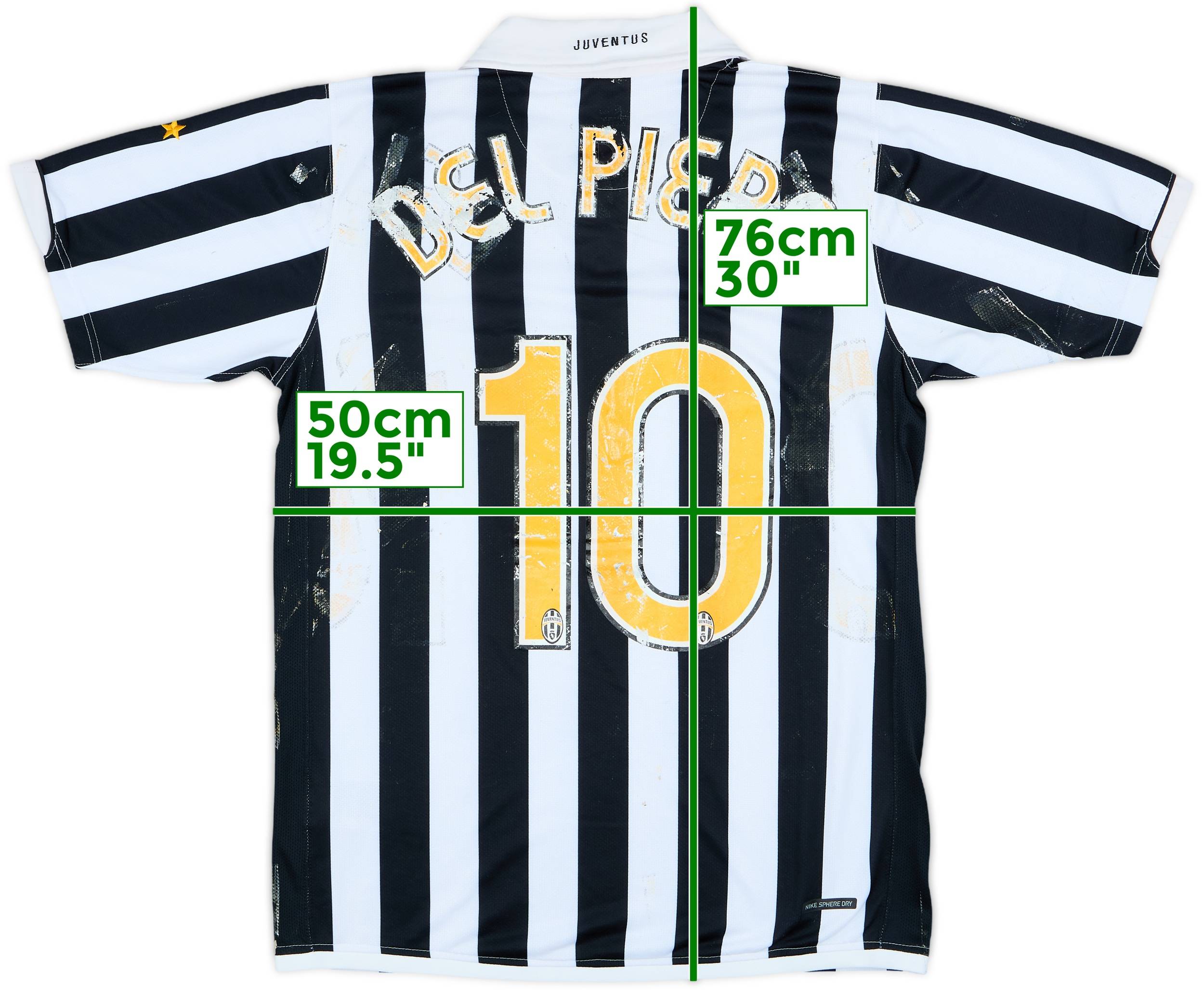 2006-07 Juventus Home Shirt Del Piero #10 - 3/10 - (M)